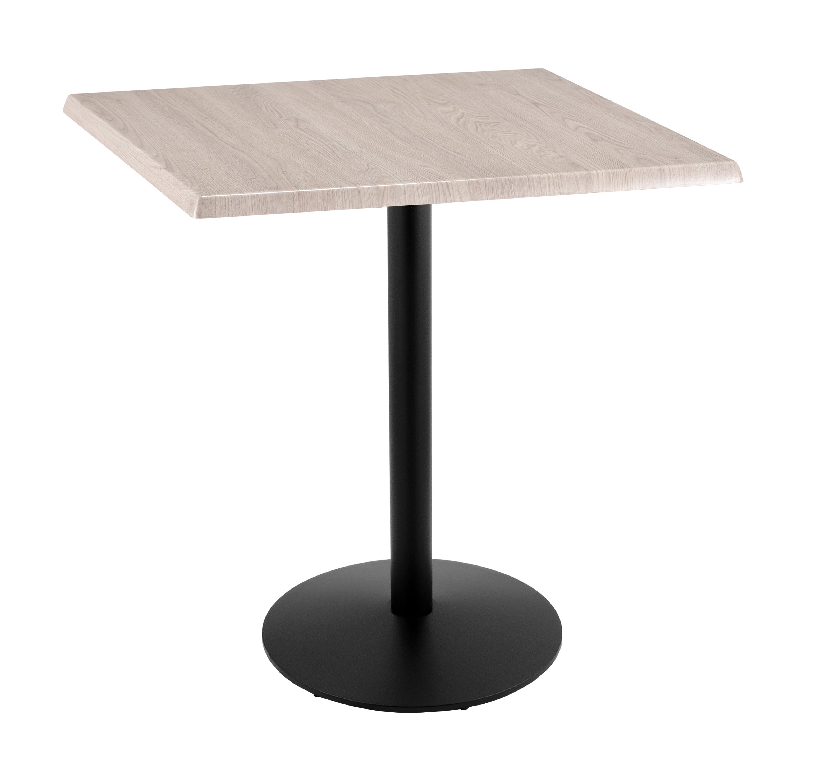 Holland Bar Stool 42-Inch Bar Height Square Patio Table - Indoor/Outdoor, Black Wrinkle Base