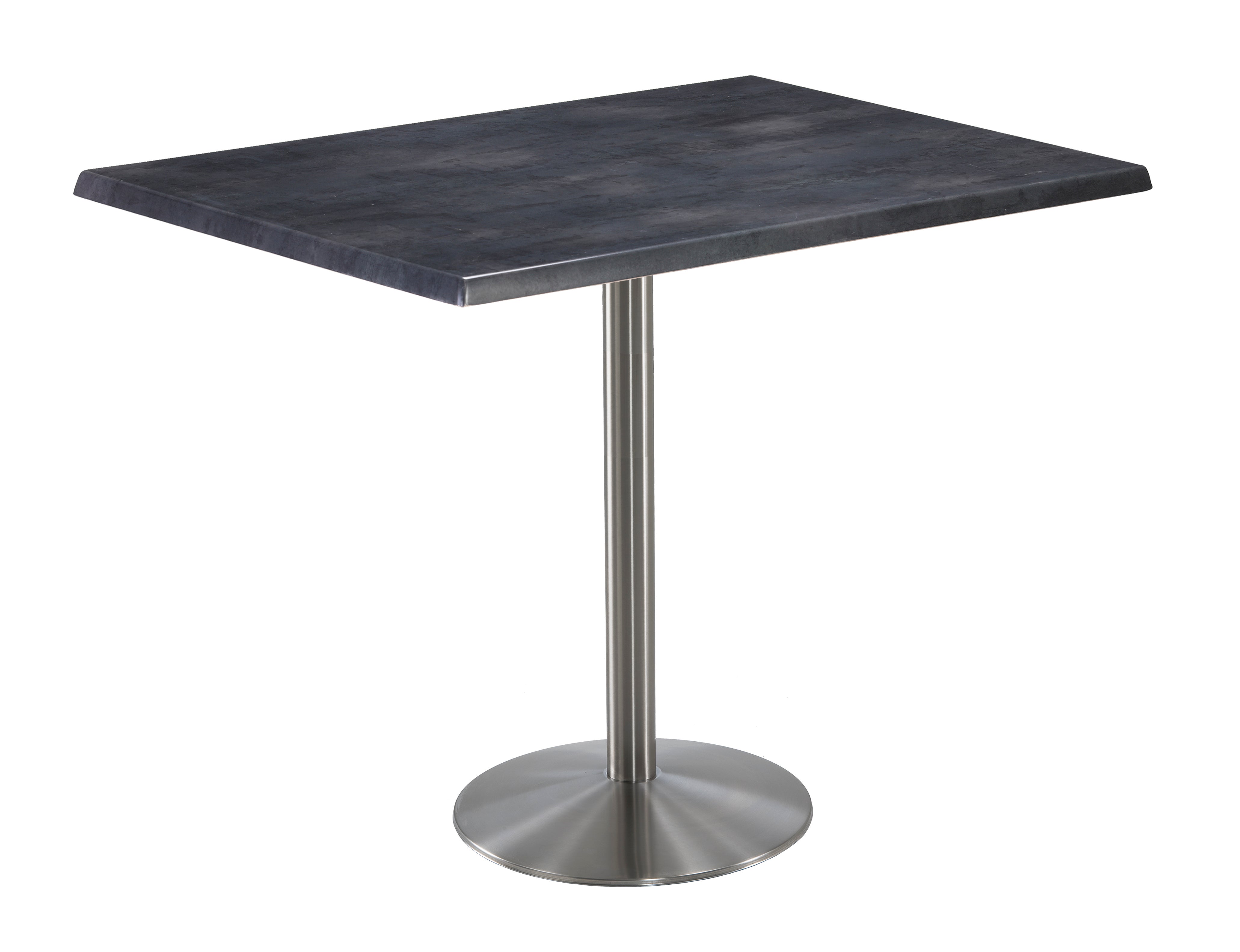 Holland Bar Stool 42-Inch Bar Height Rectangle (30" x 48") Patio Table - Indoor/Outdoor, Stainless Steel Base