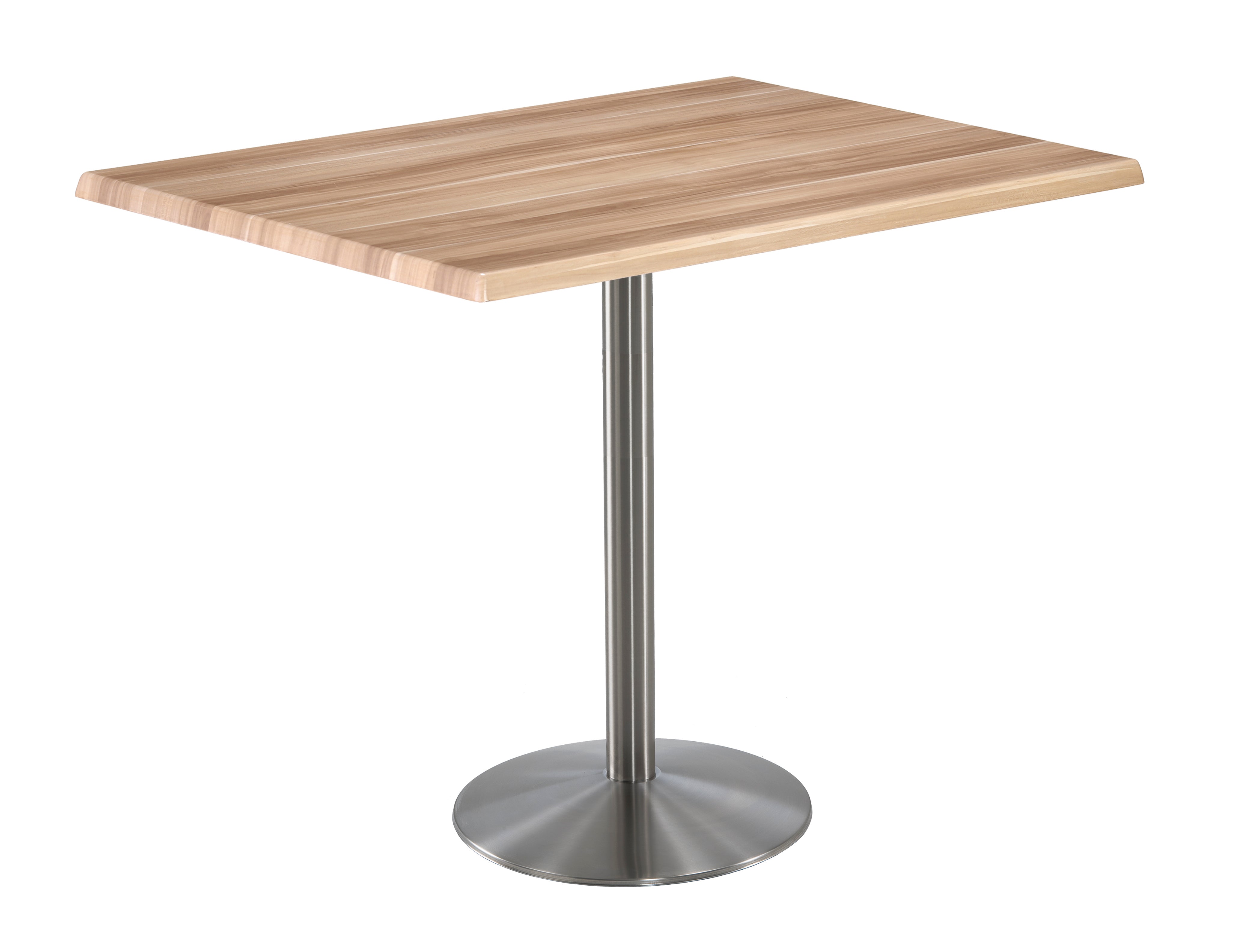 Holland Bar Stool 42-Inch Bar Height Rectangle (30" x 48") Patio Table - Indoor/Outdoor, Stainless Steel Base