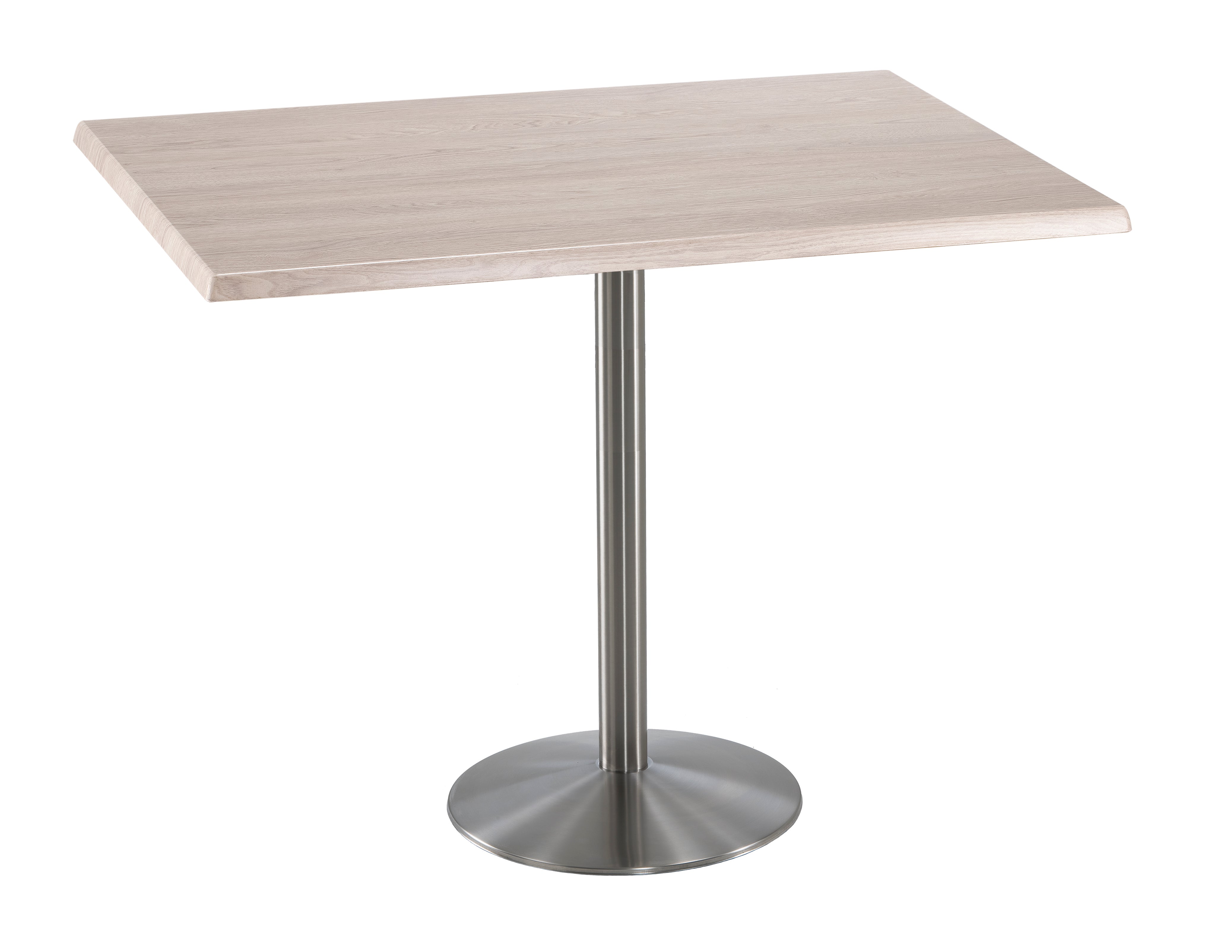 Holland Bar Stool 42-Inch Bar Height Rectangle (30" x 48") Patio Table - Indoor/Outdoor, Stainless Steel Base