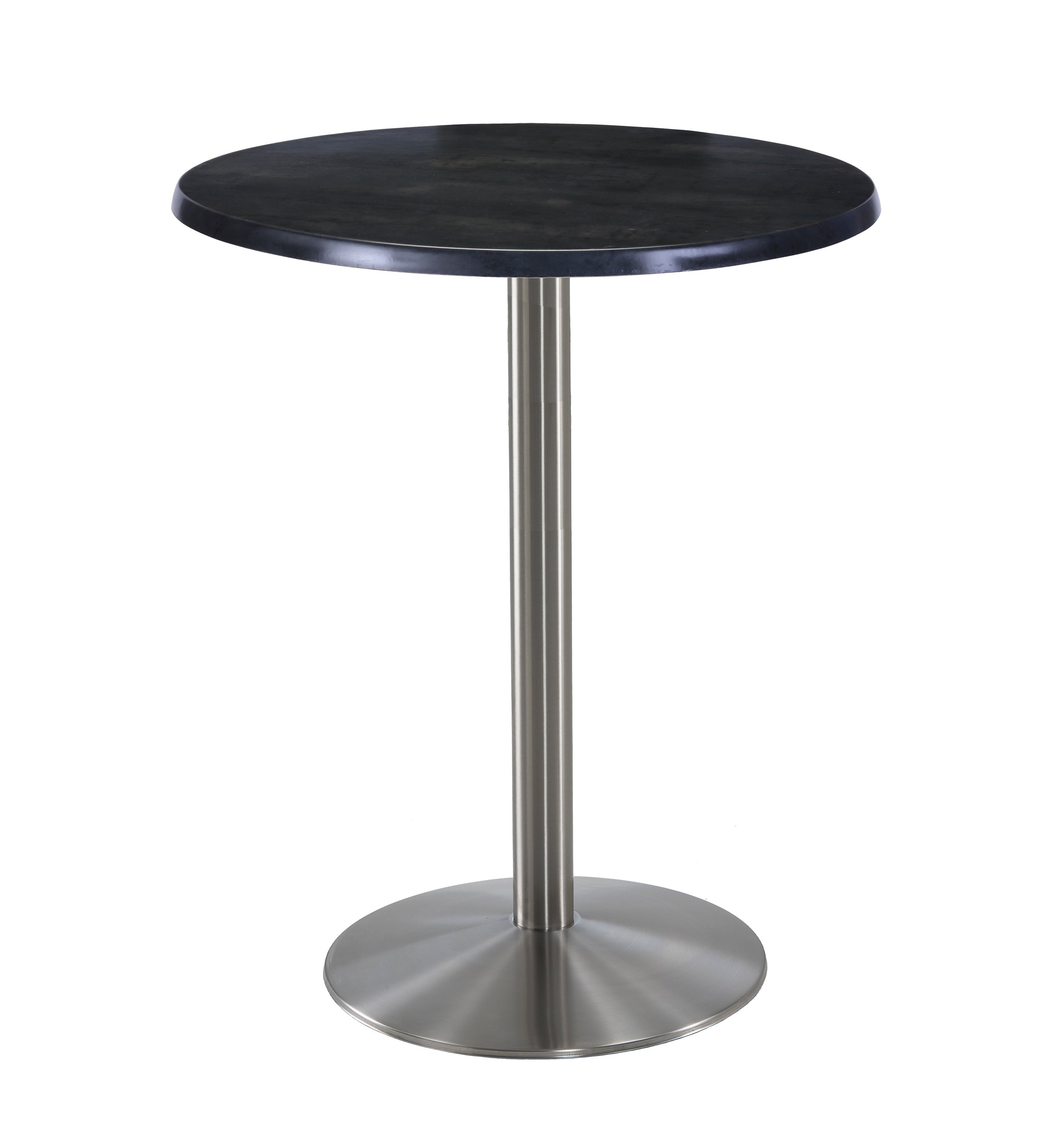 Holland Bar Stool 42-Inch Bar Height Round Patio Table - Indoor/Outdoor, Stainless Steel Base