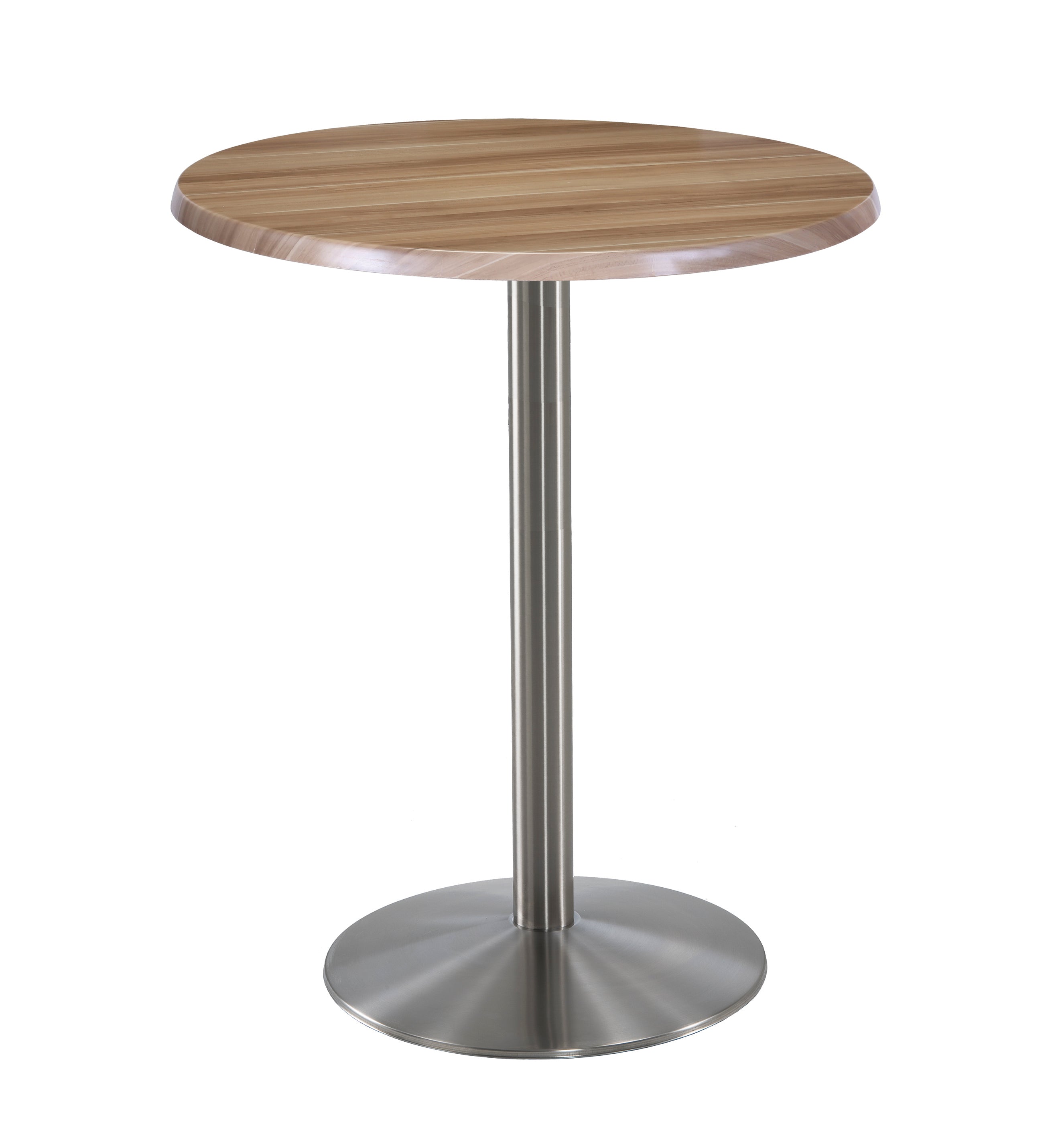 Holland Bar Stool 42-Inch Bar Height Round Patio Table - Indoor/Outdoor, Stainless Steel Base