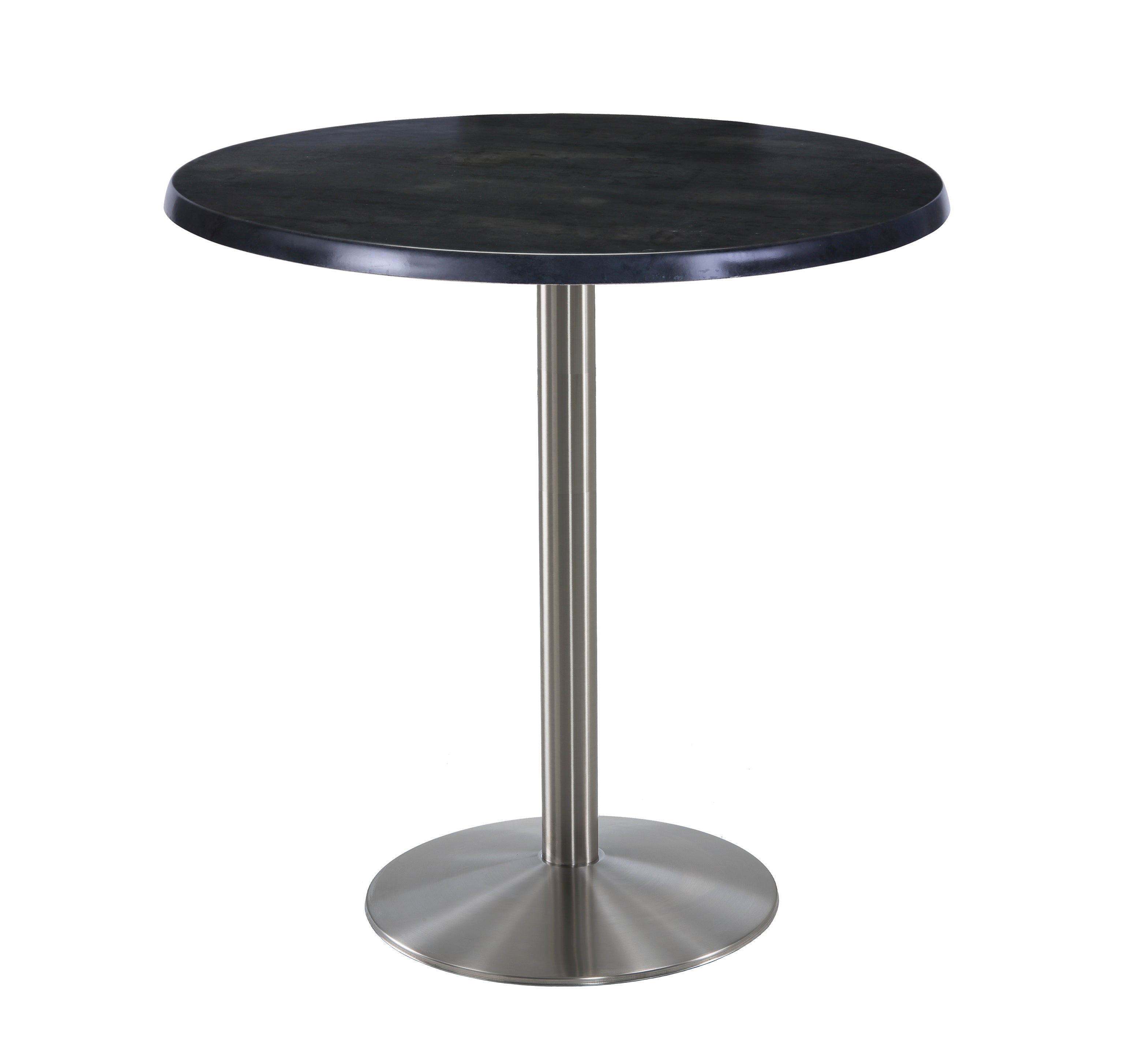 Holland Bar Stool 42-Inch Bar Height Round Patio Table - Indoor/Outdoor, Stainless Steel Base