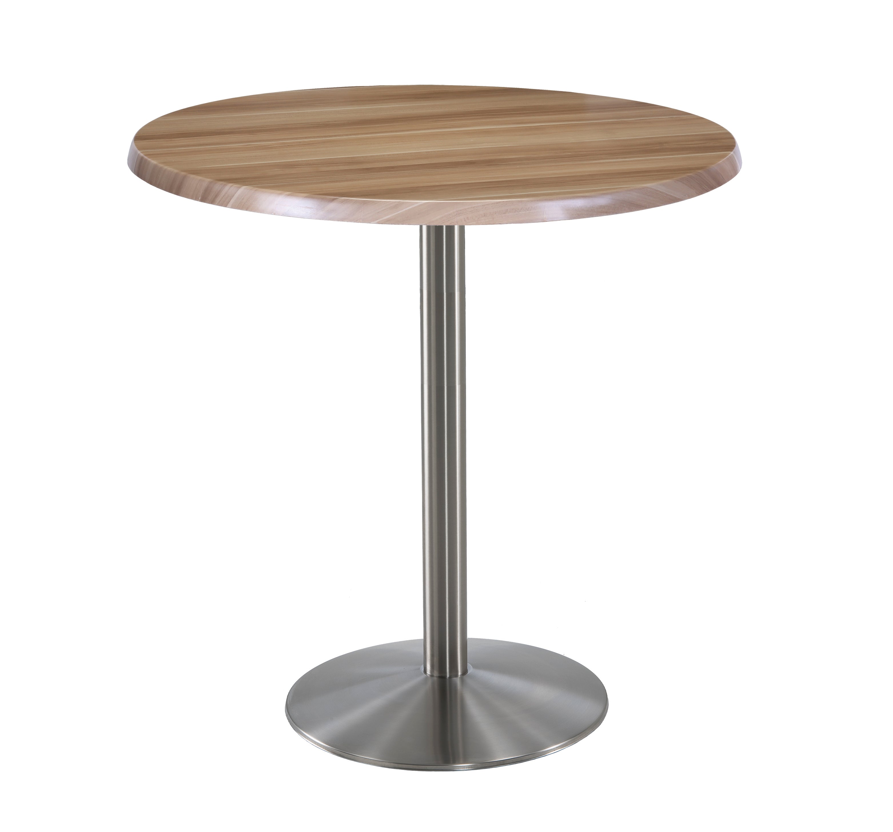 Holland Bar Stool 42-Inch Bar Height Round Patio Table - Indoor/Outdoor, Stainless Steel Base