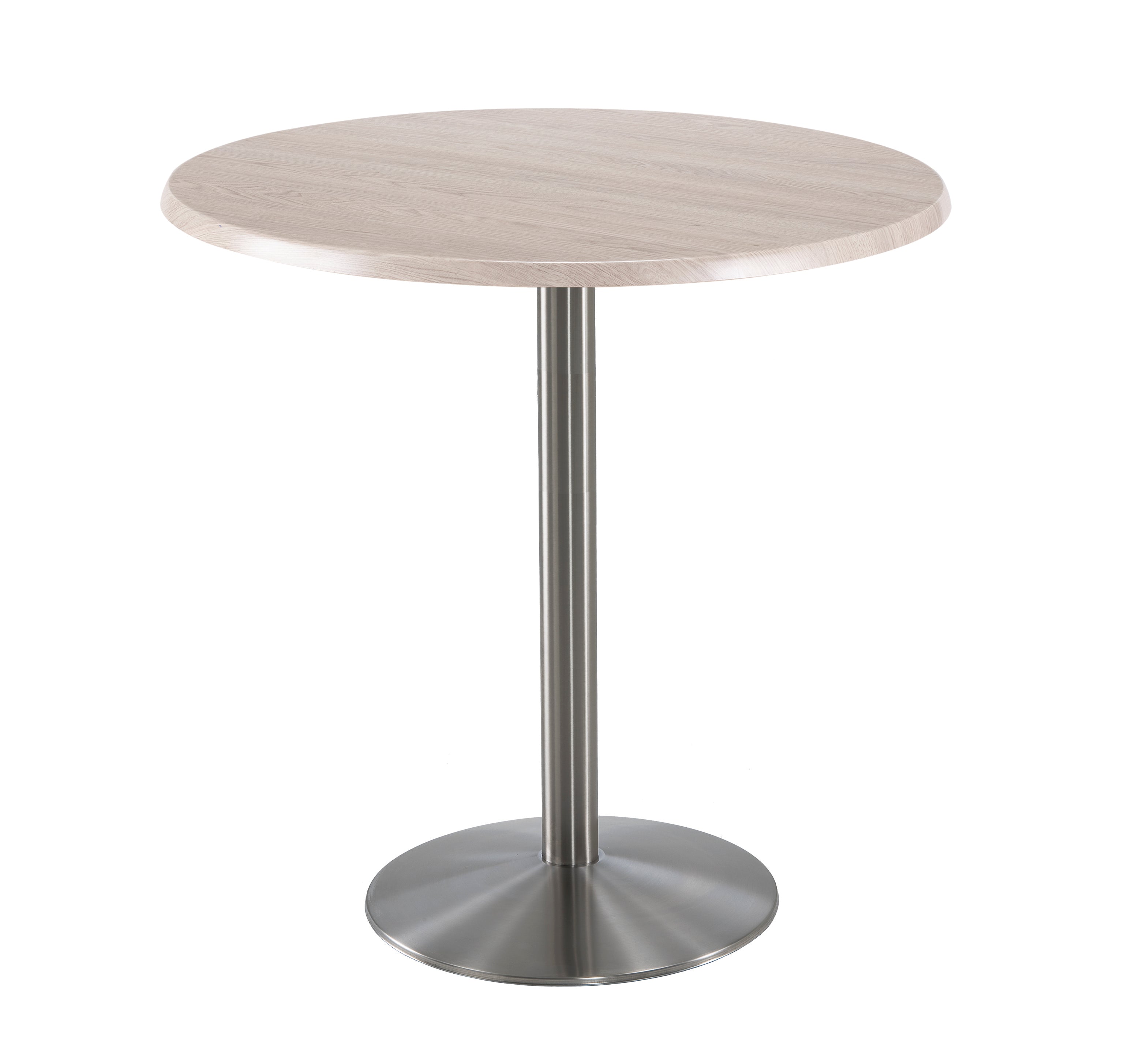 Holland Bar Stool 42-Inch Bar Height Round Patio Table - Indoor/Outdoor, Stainless Steel Base