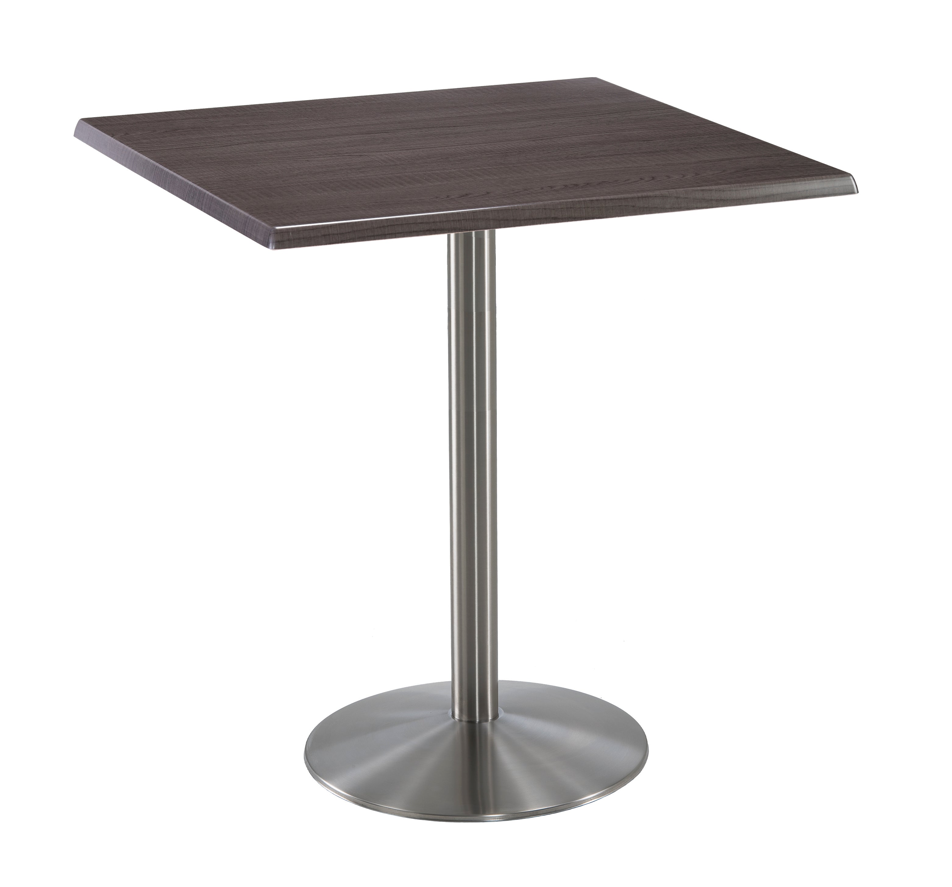 Holland Bar Stool 42-Inch Bar Height Square Patio Table - Indoor/Outdoor, Stainless Steel Base