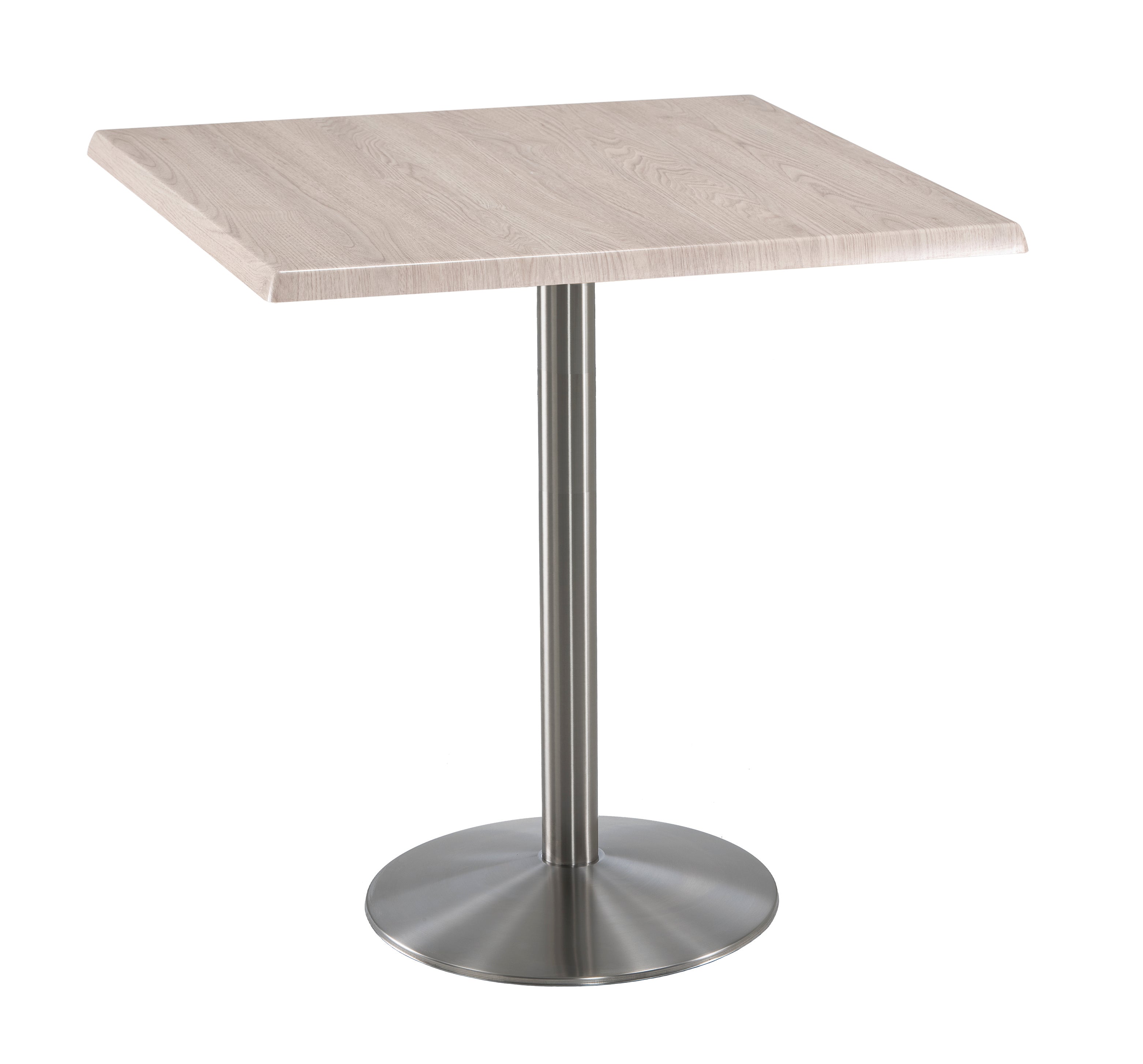 Holland Bar Stool 42-Inch Bar Height Square Patio Table - Indoor/Outdoor, Stainless Steel Base