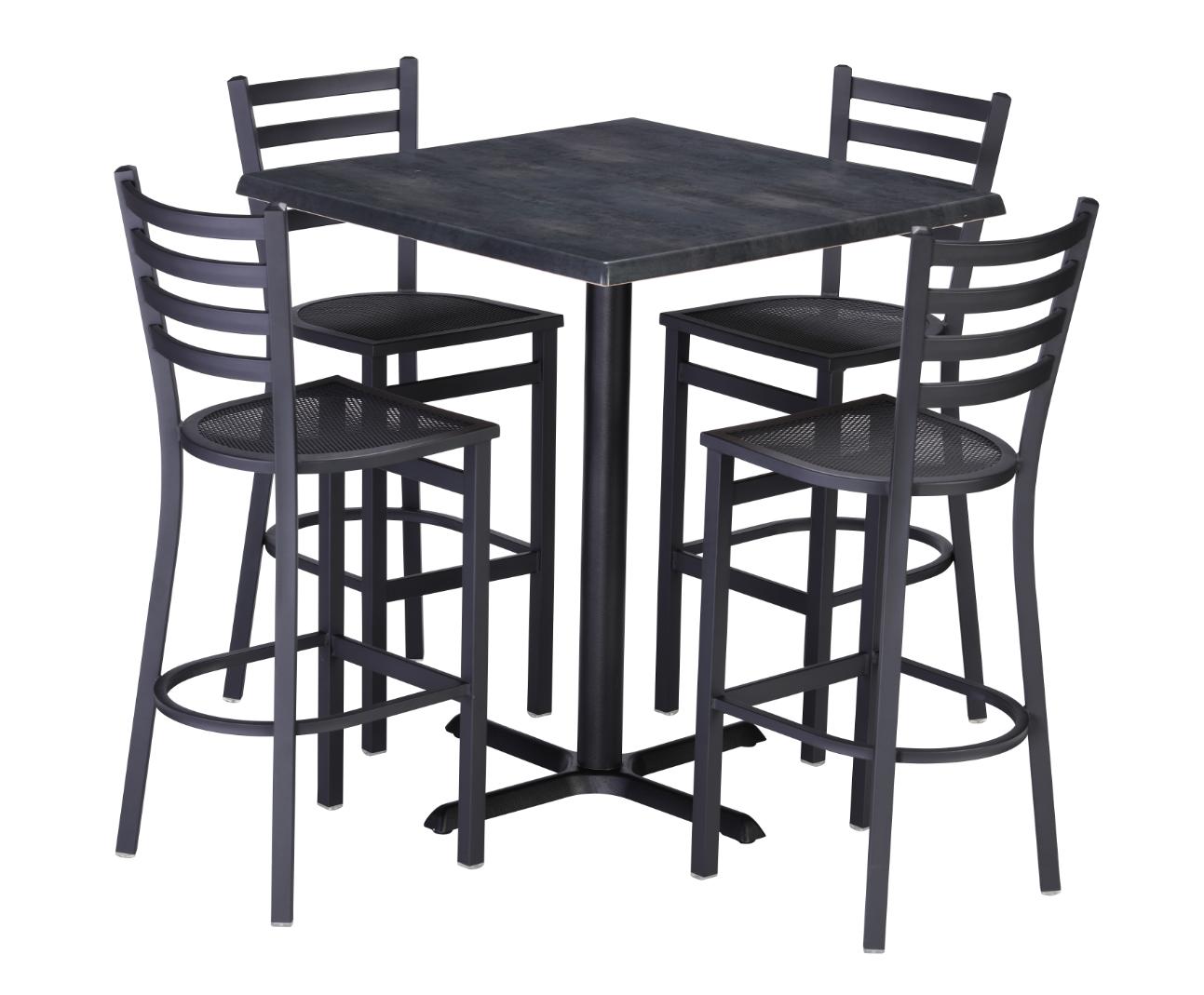 Holland Bar Stool Outdoor Jackie 25" Counter Stool with Black Wrinkle Finish