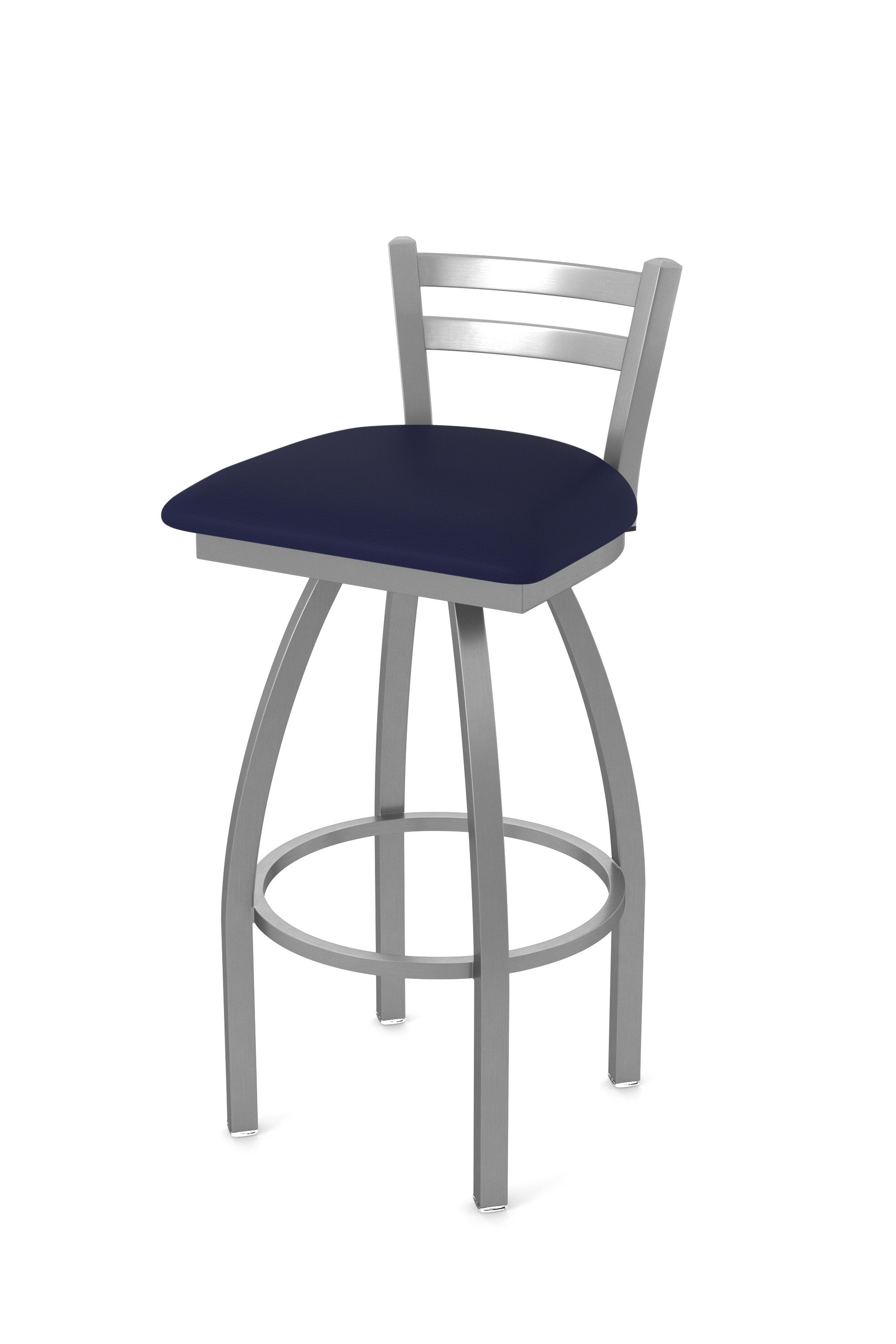 Holland Bar Stool 25" Jackie Low Back Stainless Steel Swivel Outdoor Counter Stool
