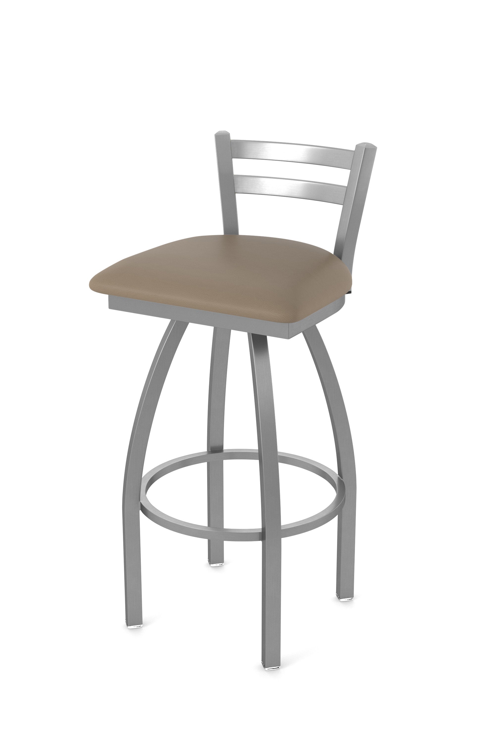 Holland Bar Stool 25" Jackie Low Back Stainless Steel Swivel Outdoor Counter Stool