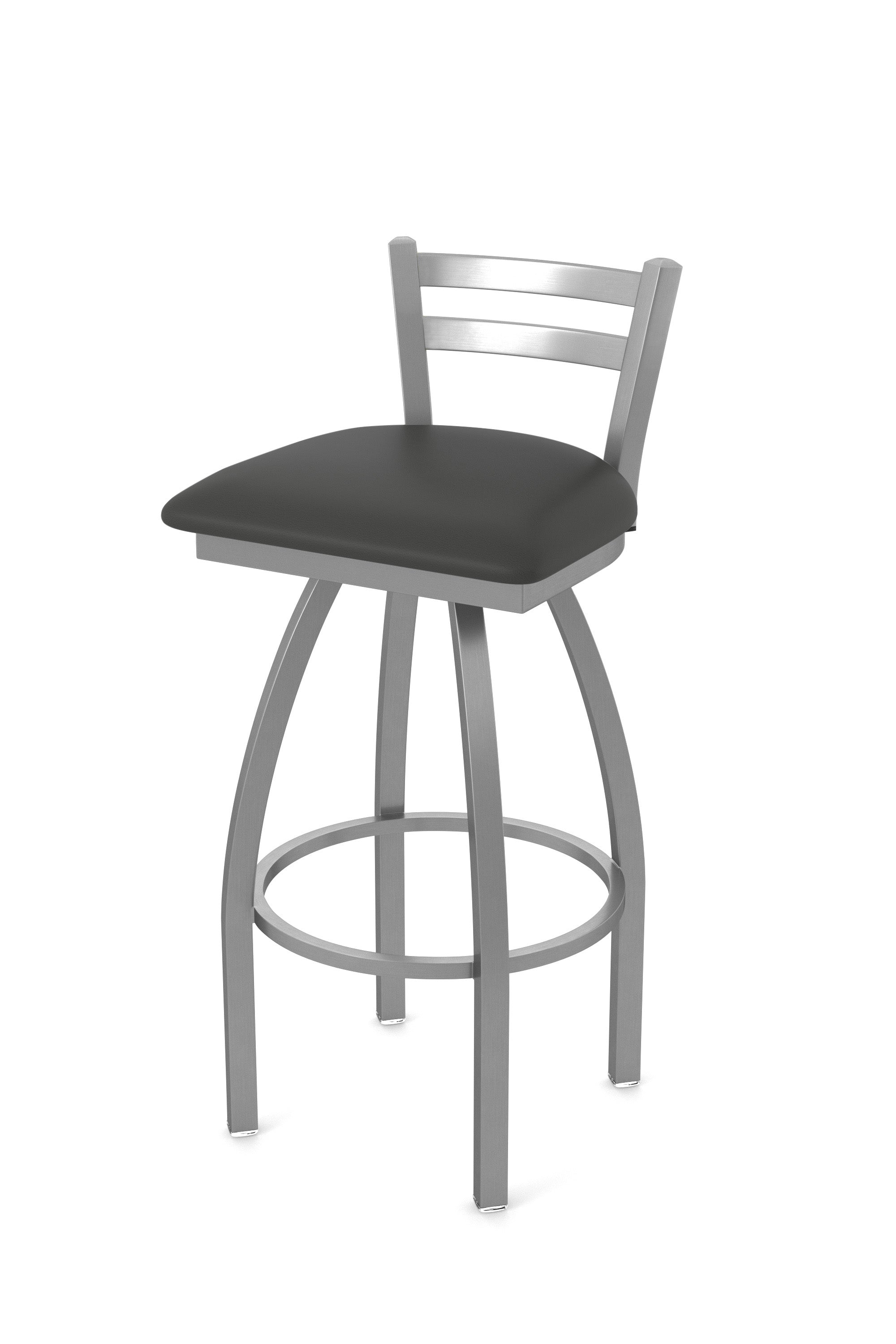 Holland Bar Stool 30" Jackie Low Back Stainless Steel Swivel Outdoor Bar Stool