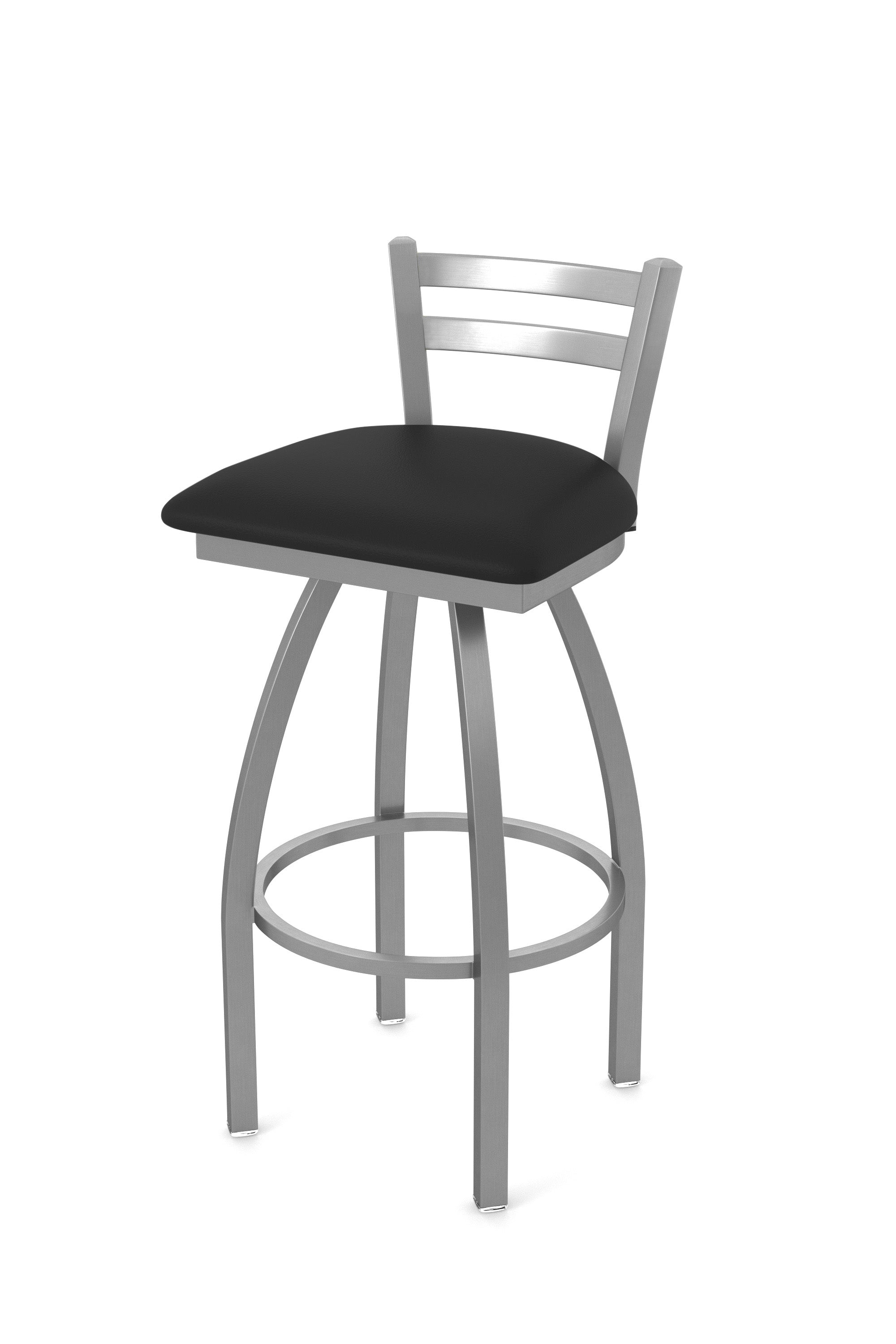 Holland Bar Stool 25" Jackie Low Back Stainless Steel Swivel Outdoor Counter Stool
