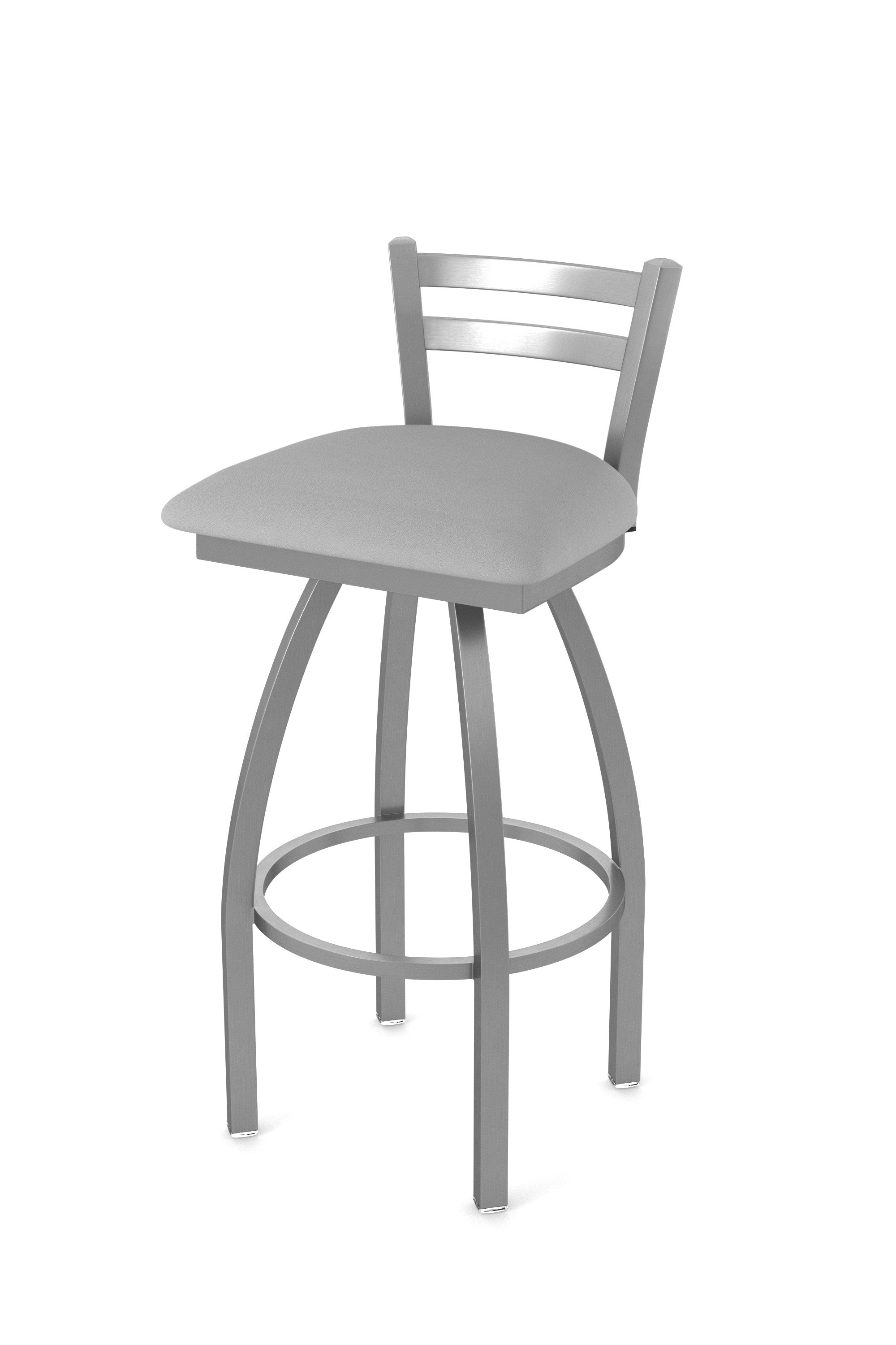 Holland Bar Stool 25" Jackie Low Back Stainless Steel Swivel Outdoor Counter Stool