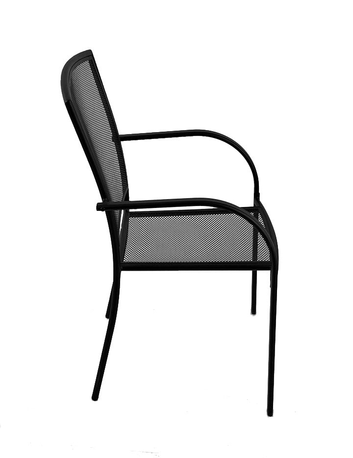 Holland Bar Stool Outdoor Willow 18" Chair with Black Wrinkle Finish