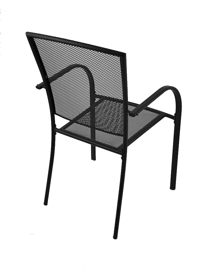 Holland Bar Stool Outdoor Willow 18" Chair with Black Wrinkle Finish