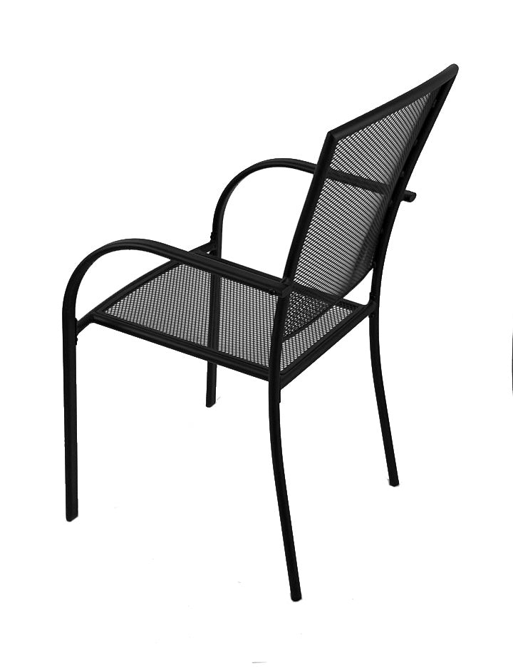Holland Bar Stool Outdoor Willow 18" Chair with Black Wrinkle Finish