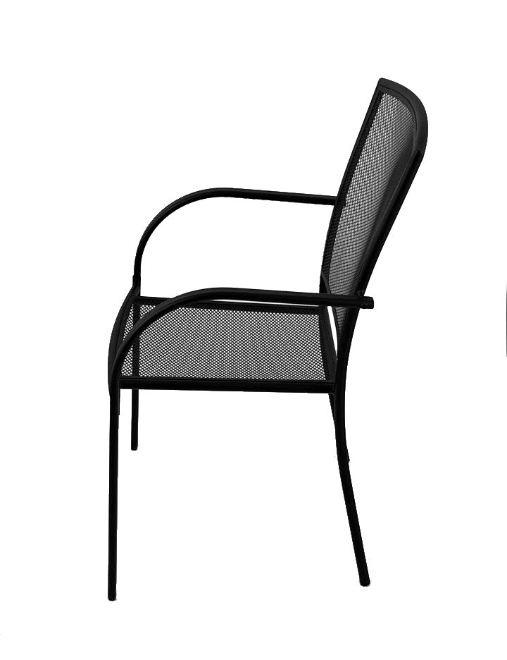 Holland Bar Stool Outdoor Willow 18" Chair with Black Wrinkle Finish
