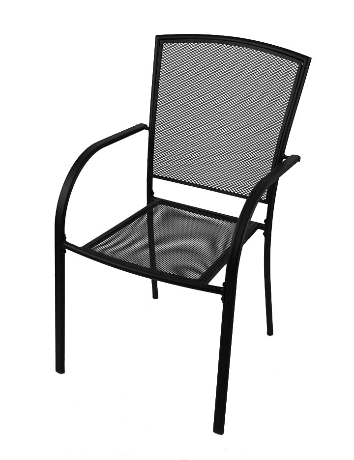 Holland Bar Stool Outdoor Willow 18" Chair with Black Wrinkle Finish