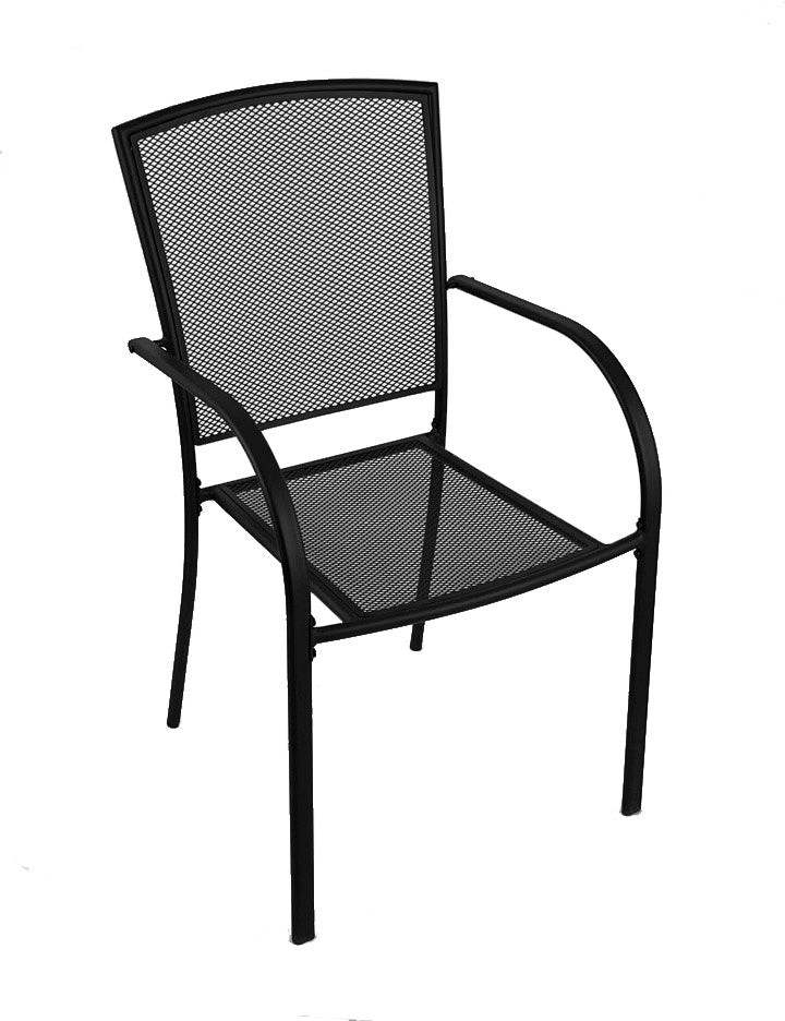 Holland Bar Stool Outdoor Willow 18" Chair with Black Wrinkle Finish