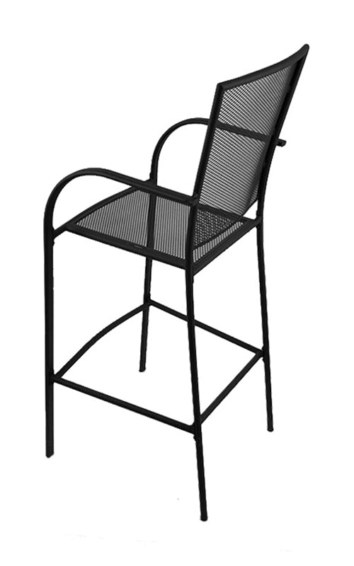 Holland Bar Stool Outdoor Willow 30" Bar Stool with Black Wrinkle Finish