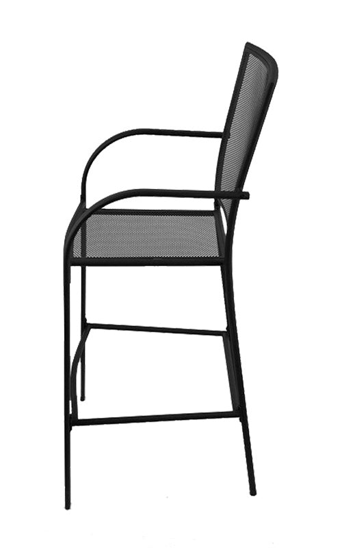 Holland Bar Stool Outdoor Willow 30" Bar Stool with Black Wrinkle Finish