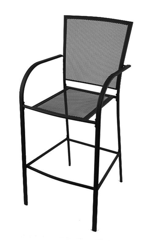 Holland Bar Stool Outdoor Willow 30" Bar Stool with Black Wrinkle Finish