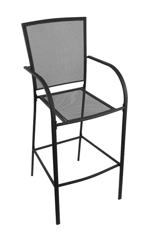 Holland Bar Stool Outdoor Willow 30" Bar Stool with Black Wrinkle Finish