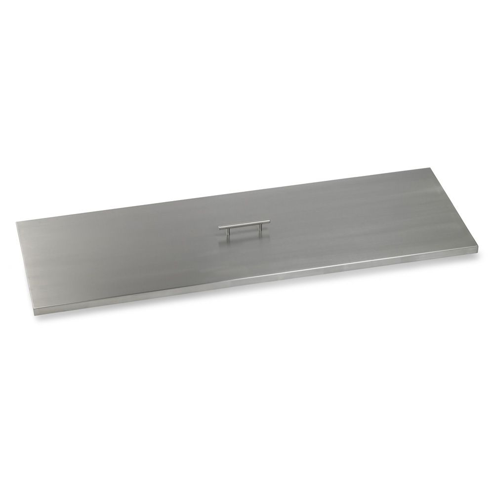 American Fire Products Rectangular Stainless Steel Drop-In Fire Pit Pan Cover