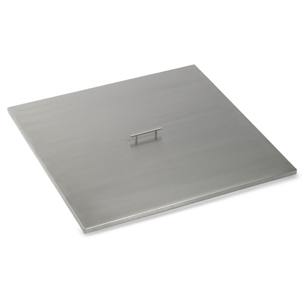 American Fire Products Square Stainless Steel Drop-In Fire Pit Pan Cover