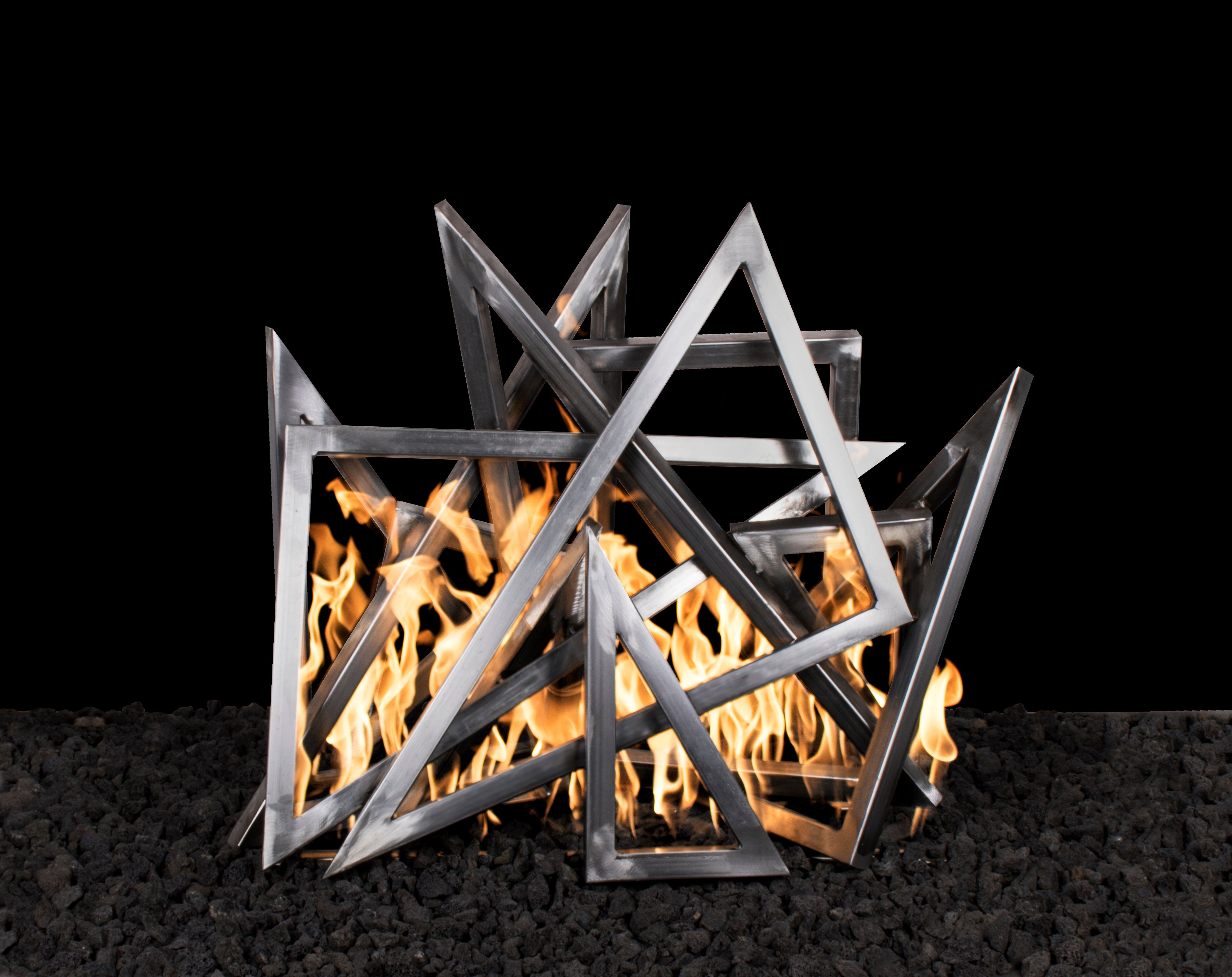 The Outdoor Plus Steel Triangles - Backyard Ember