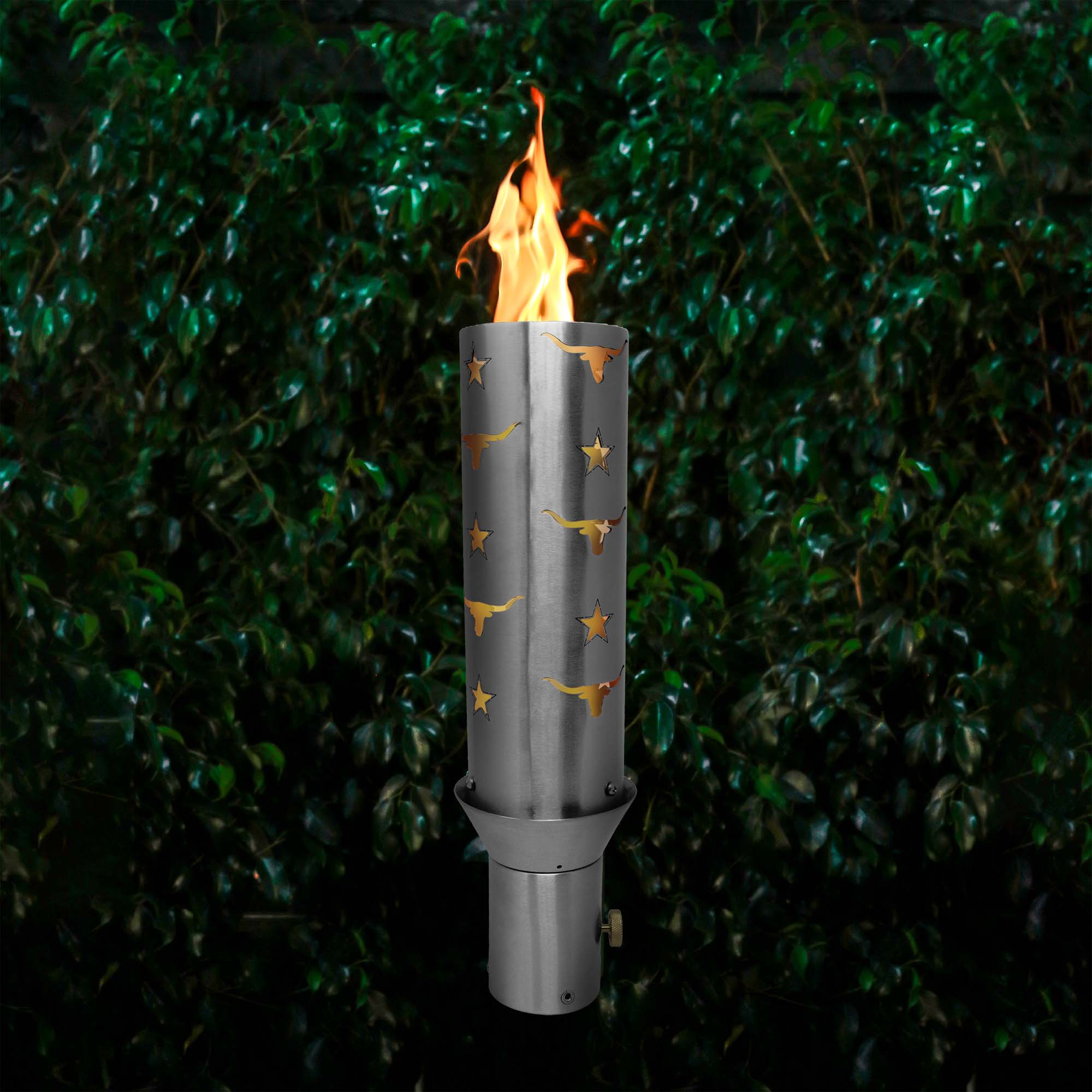 The Outdoor Plus Bull & Star Torch Head - Stainless Steel - Backyard Ember