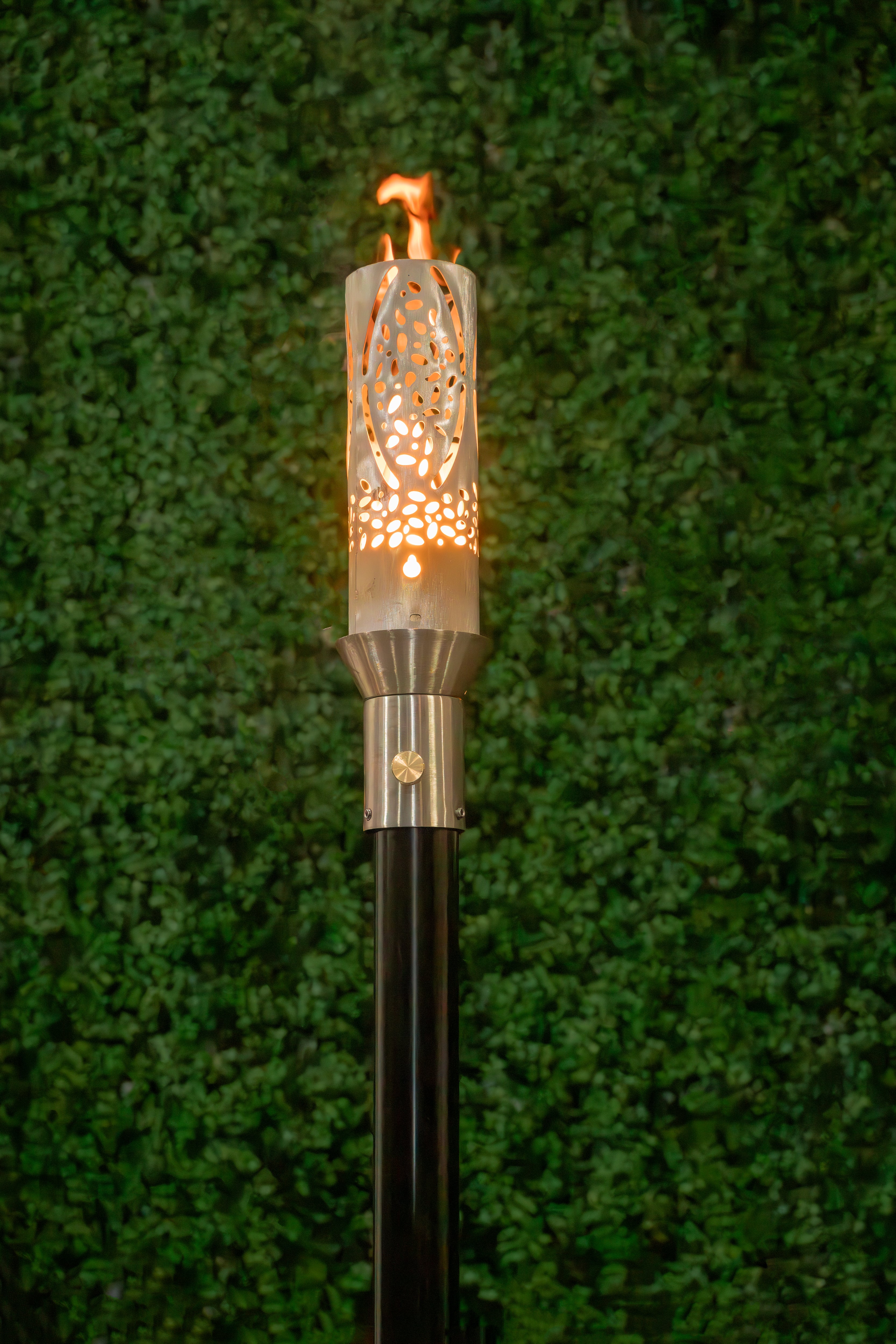The Outdoor Plus Coral Torch  - Stainless Steel - Backyard Ember