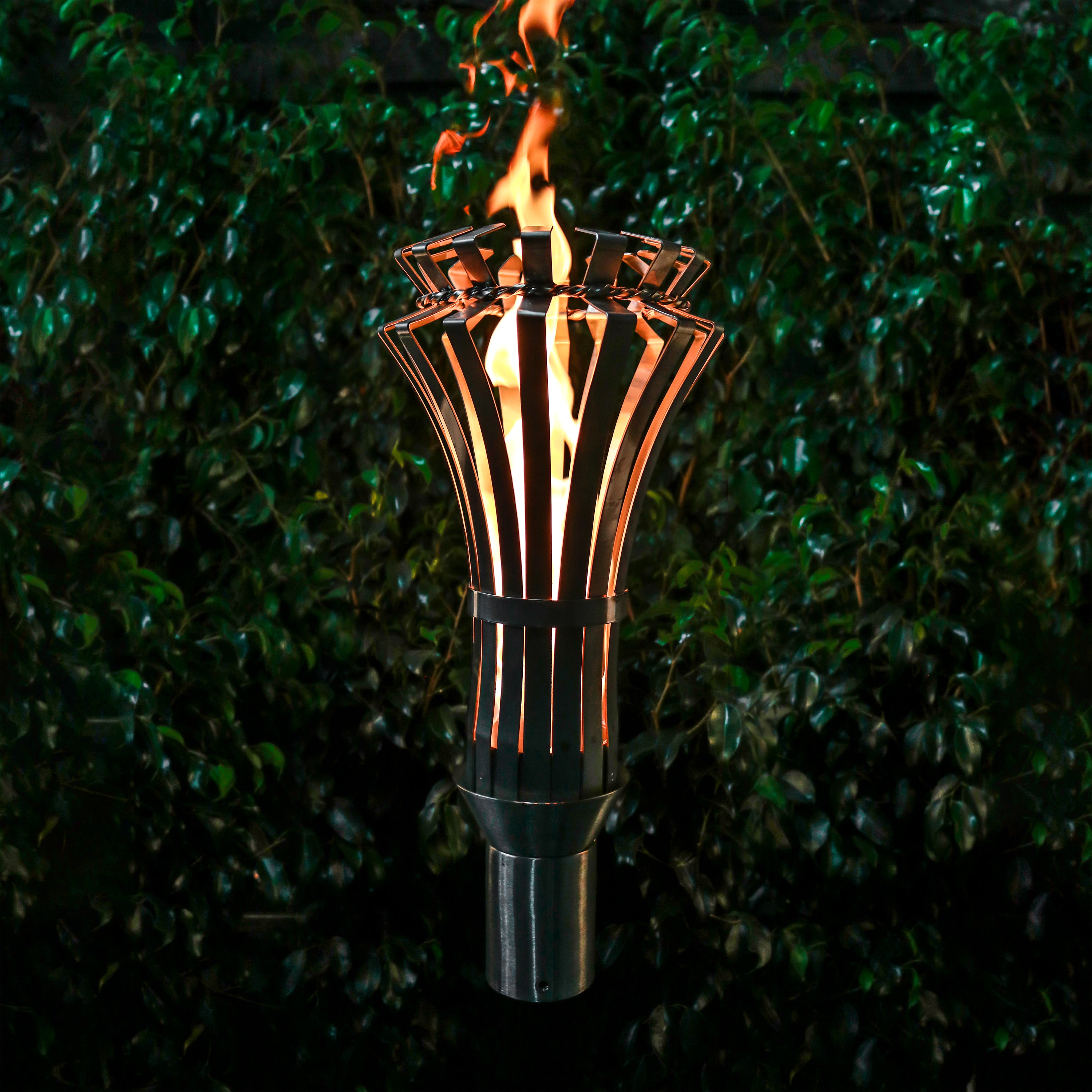The Outdoor Plus Gothic Torch - Stainless Steel - Backyard Ember