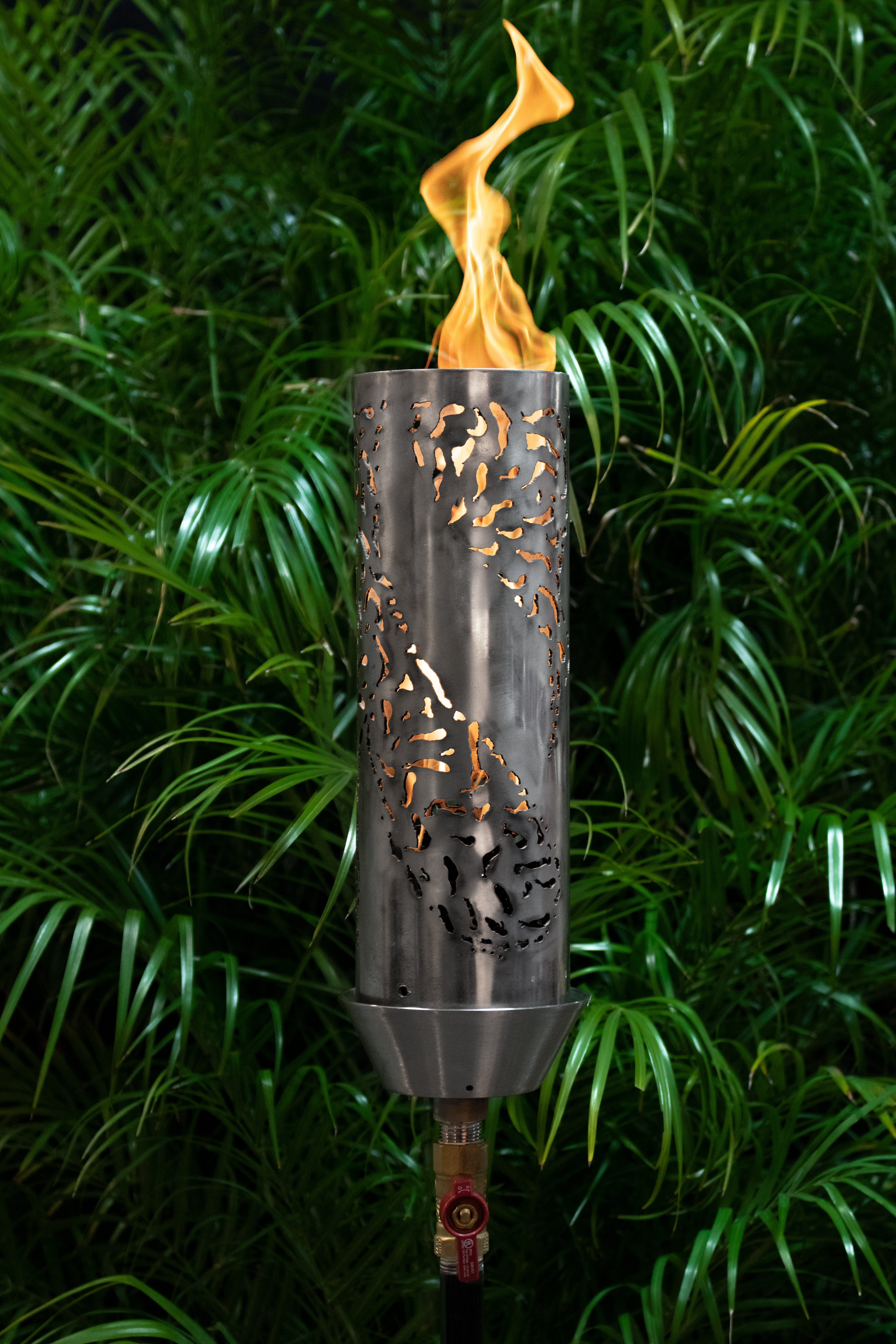 The Outdoor Plus Tiki Torch - Stainless Steel - Backyard Ember
