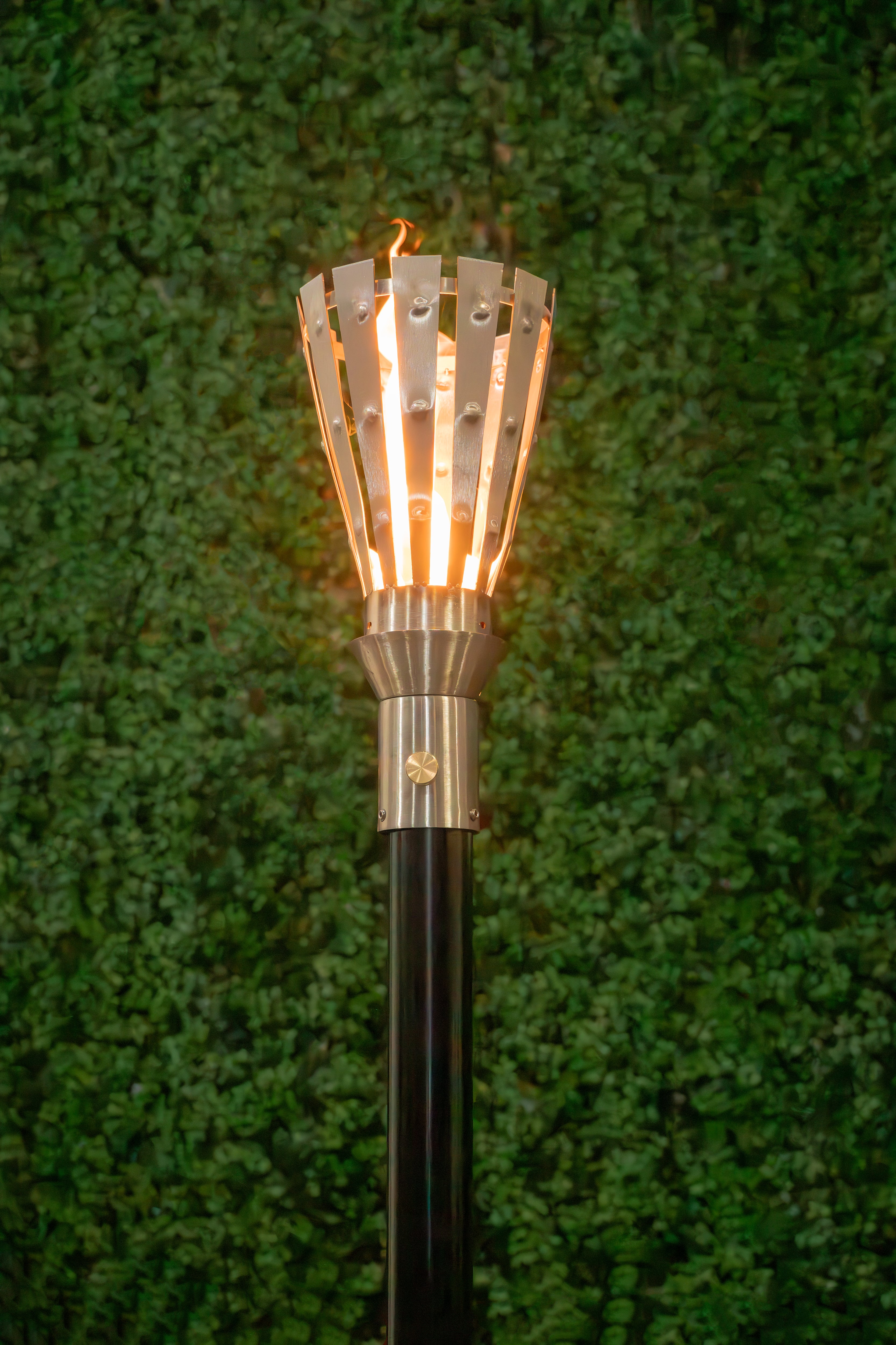 The Outdoor Plus Trojan Torch - Stainless Steel - Backyard Ember