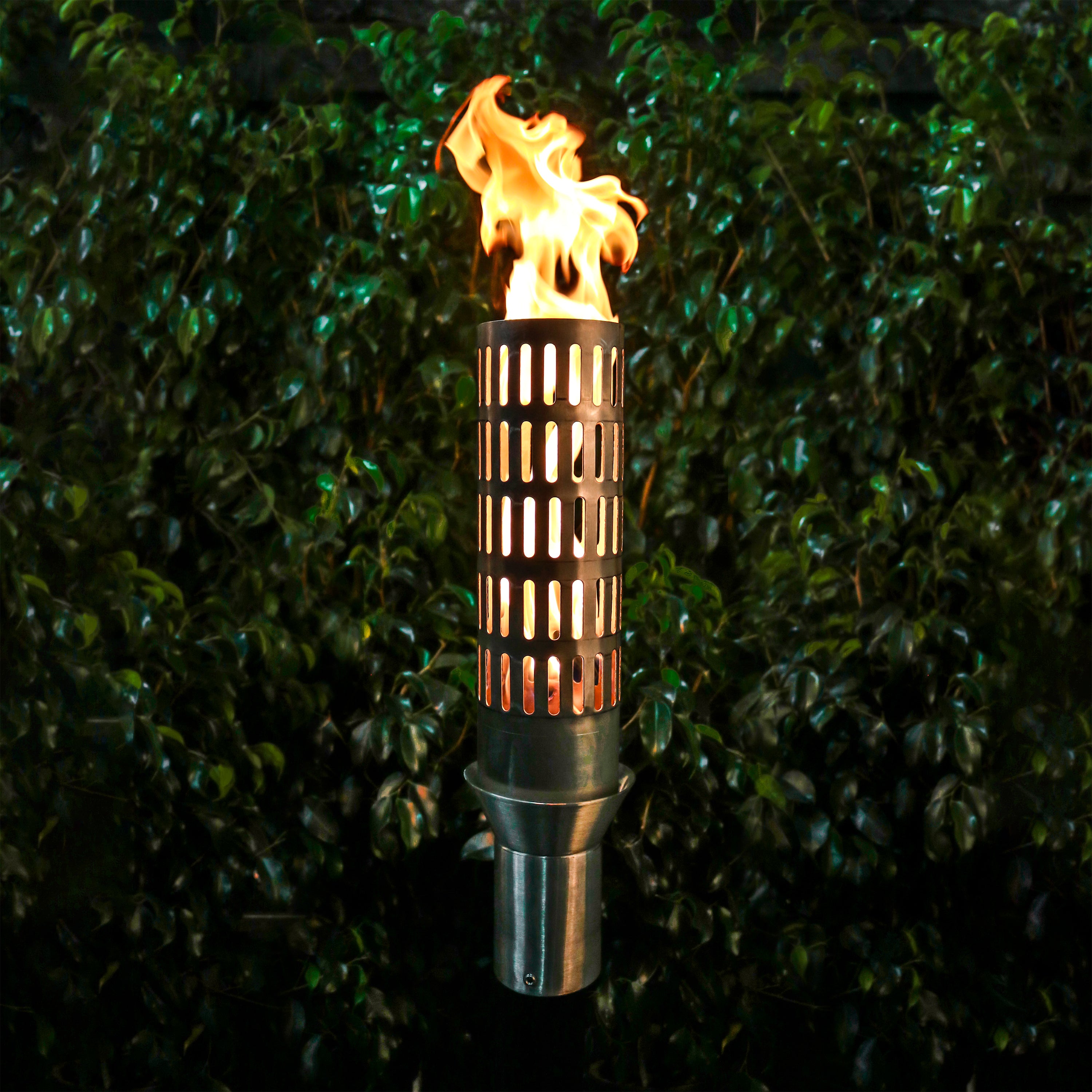 The Outdoor Plus Vent Torch - Stainless Steel - Backyard Ember