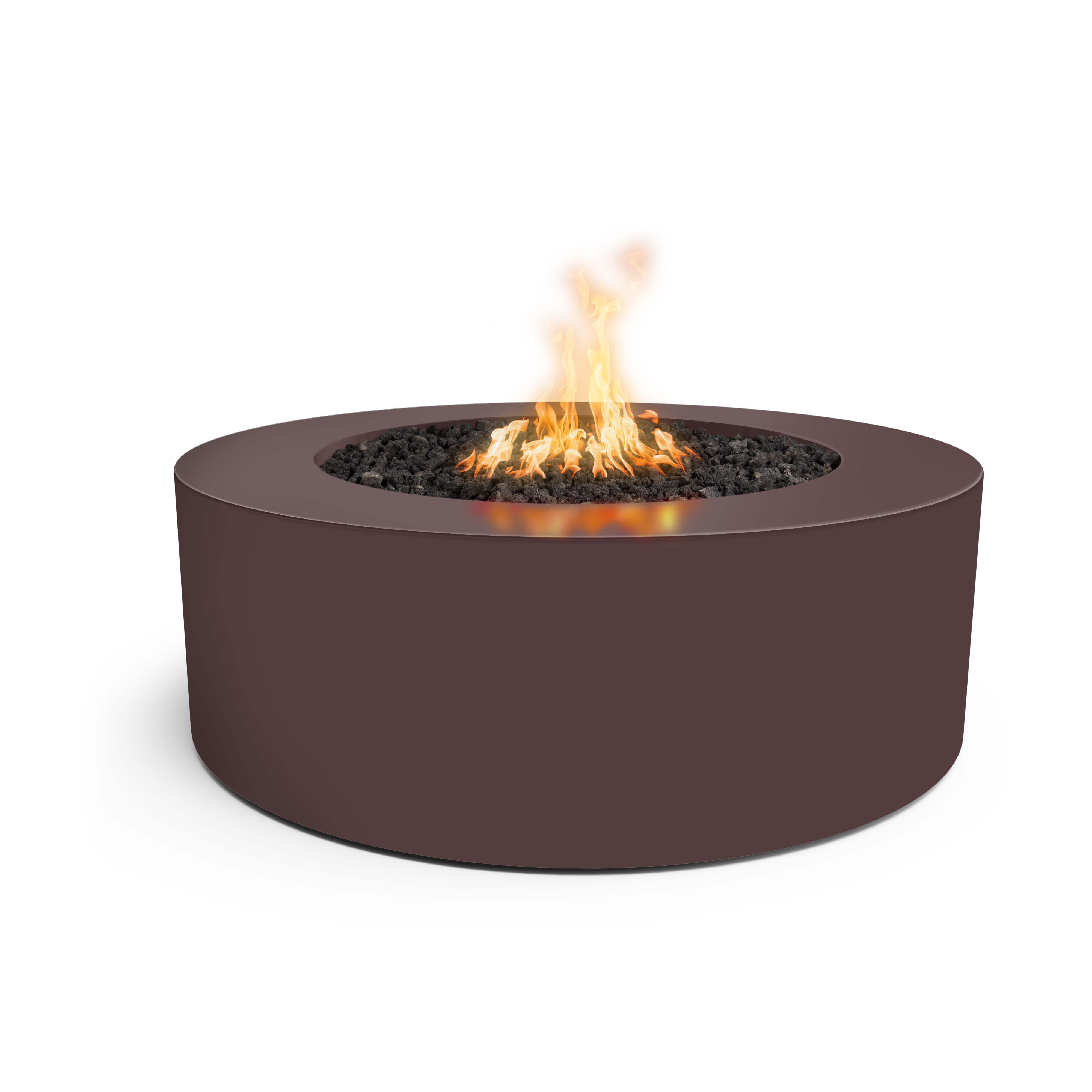 The Outdoor Plus Round Unity Fire Pit - 24-Inch Tall - Powder Coated Metal 72-Inch - Backyard Ember