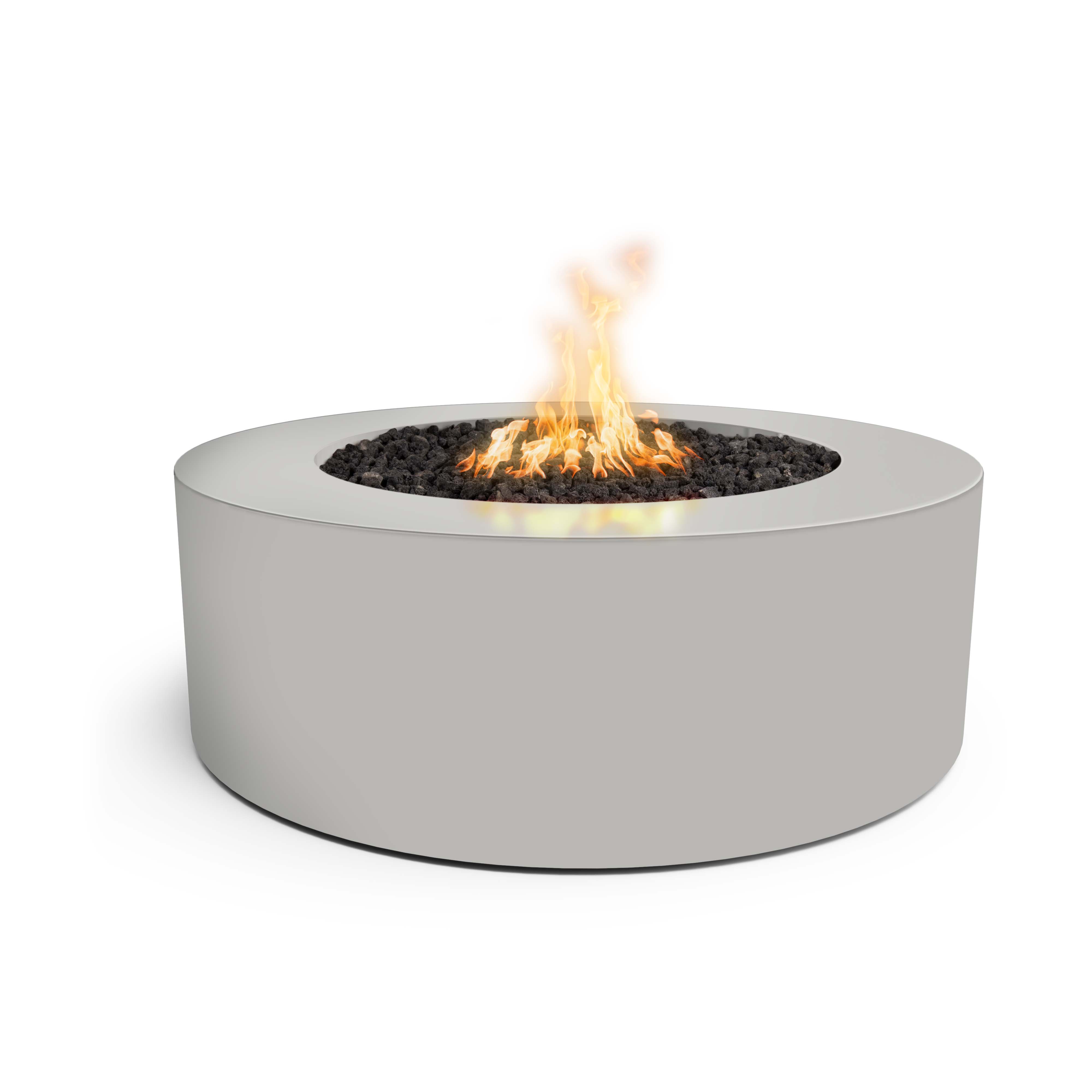 The Outdoor Plus Round Unity Fire Pit - 24-Inch Tall - Powder Coated Metal 72-Inch - Backyard Ember