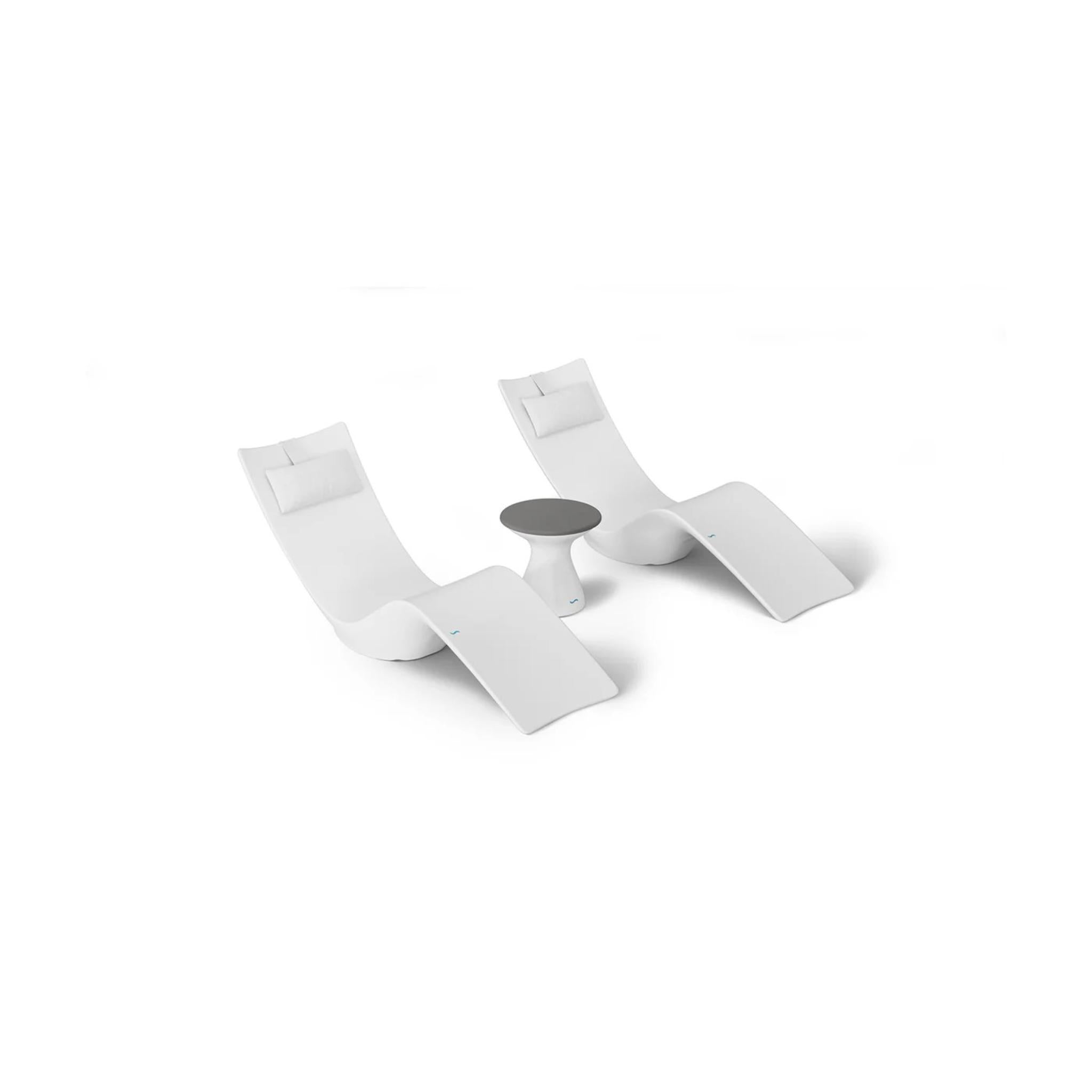 Autograph Chaise and Side Table In-Pool Set + Pillows