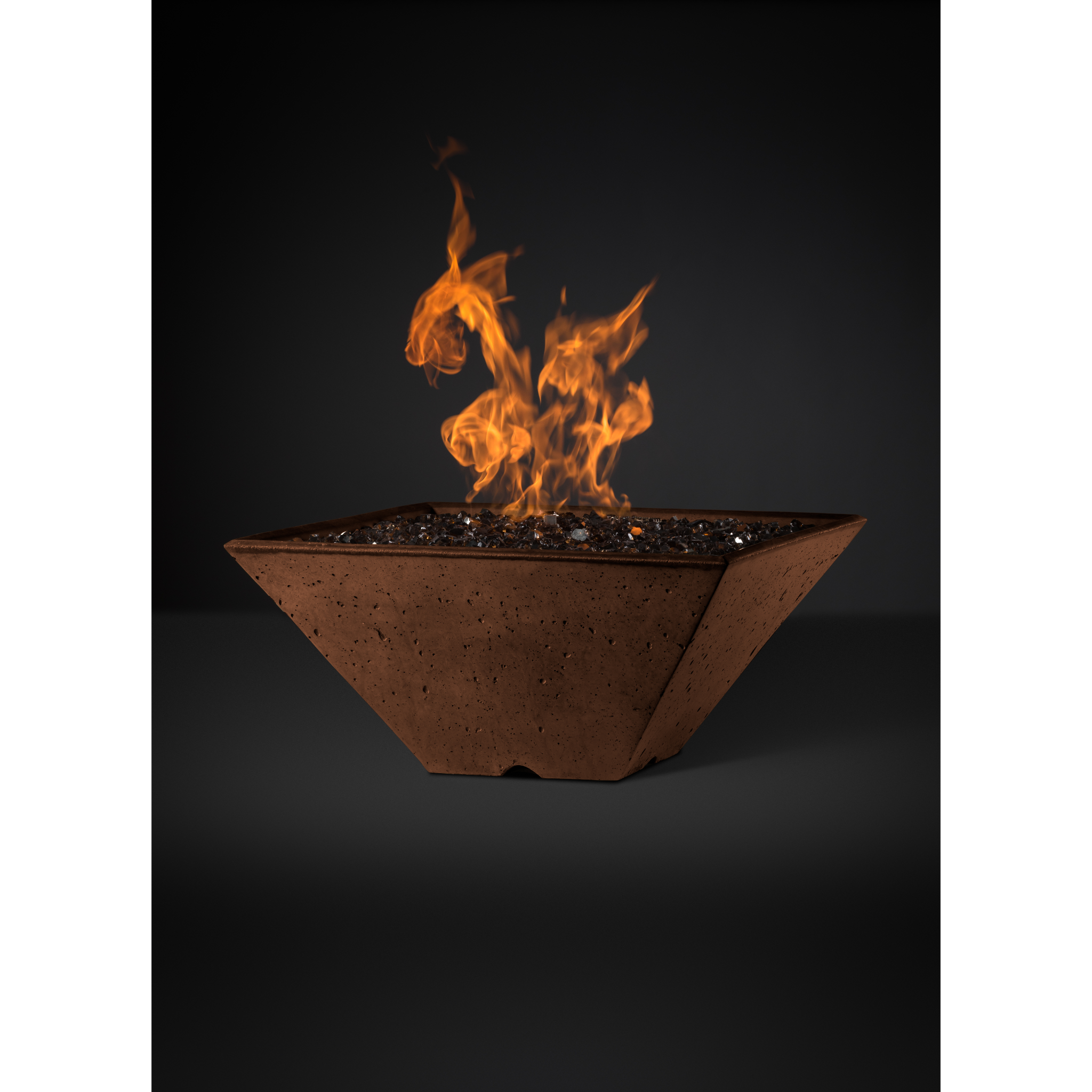 Slick Rock Ridgeline Square Fire Bowl - Match-Lit