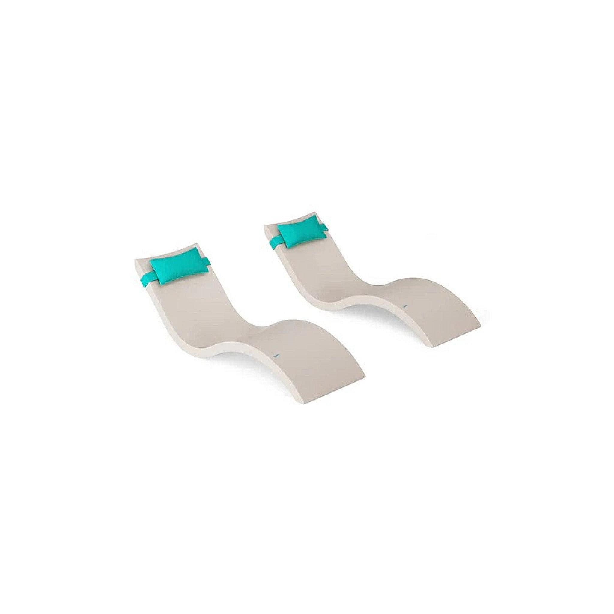 Signature Chaise and Headrest Pillow In-Pool Set