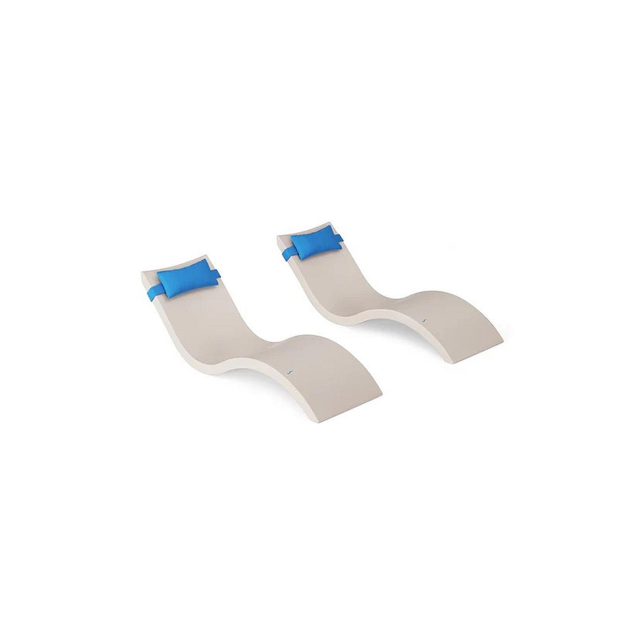 Signature Chaise and Headrest Pillow In-Pool Set