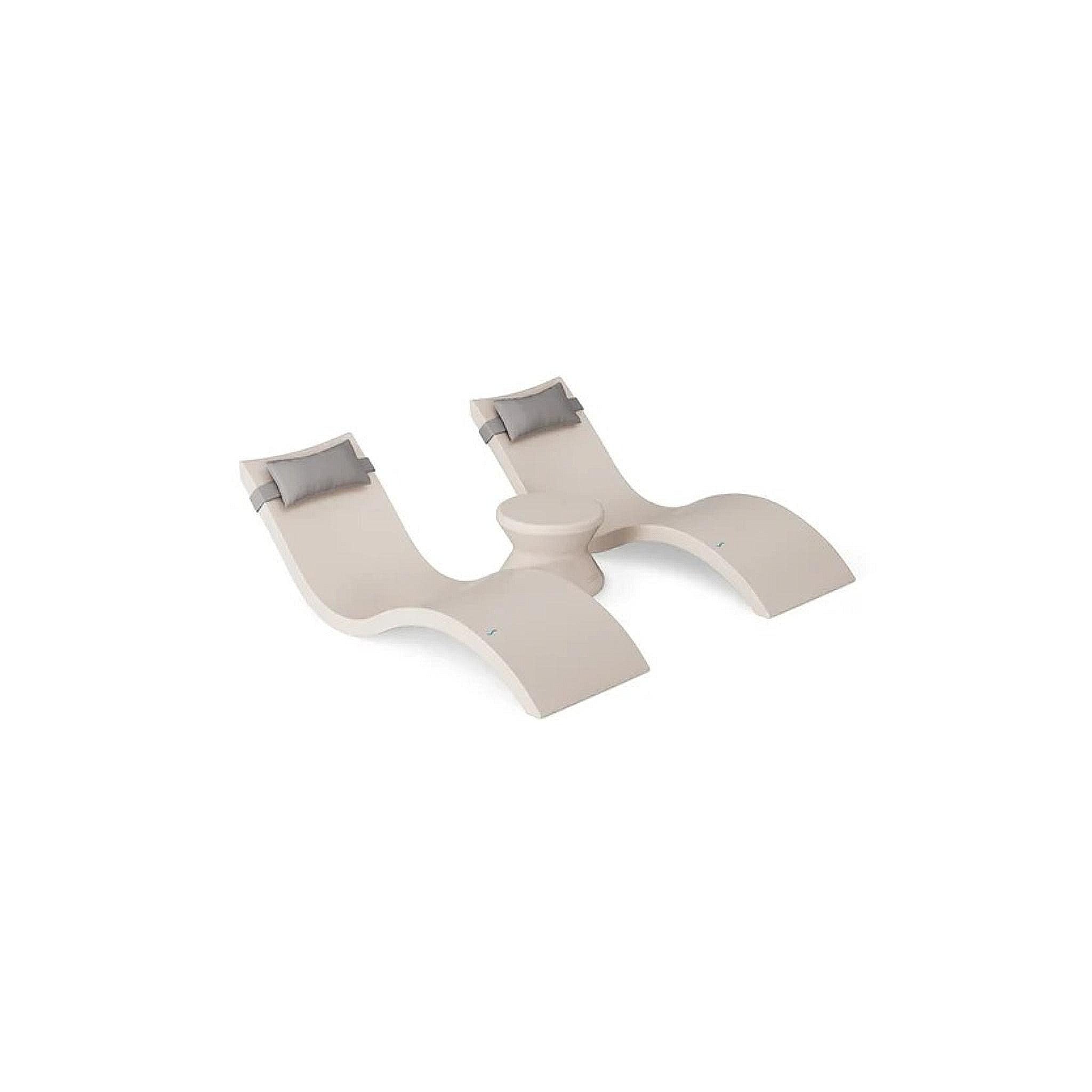 Signature Chaise Headrest Pillow and Side Table In-Pool Set