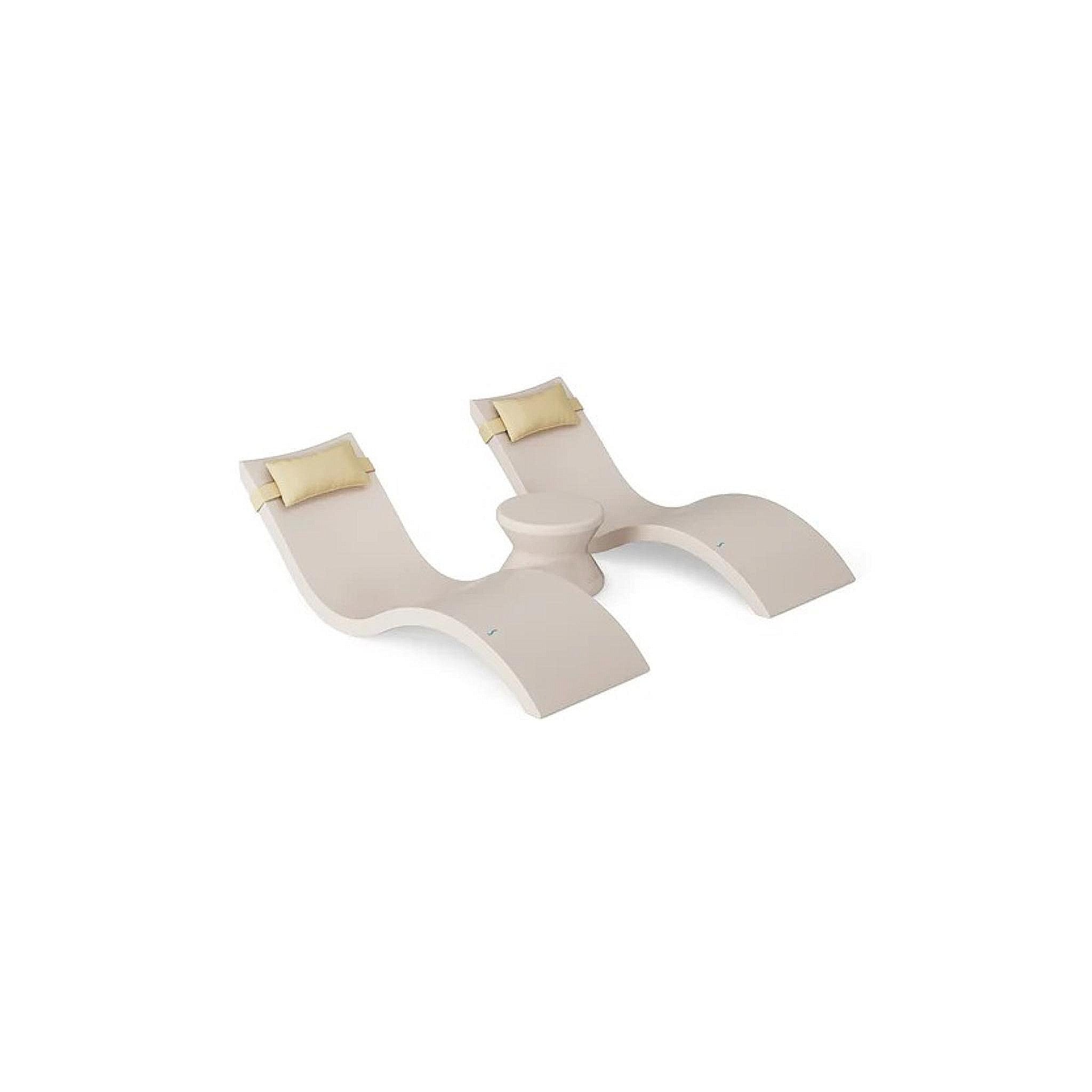 Signature Chaise Headrest Pillow and Side Table In-Pool Set