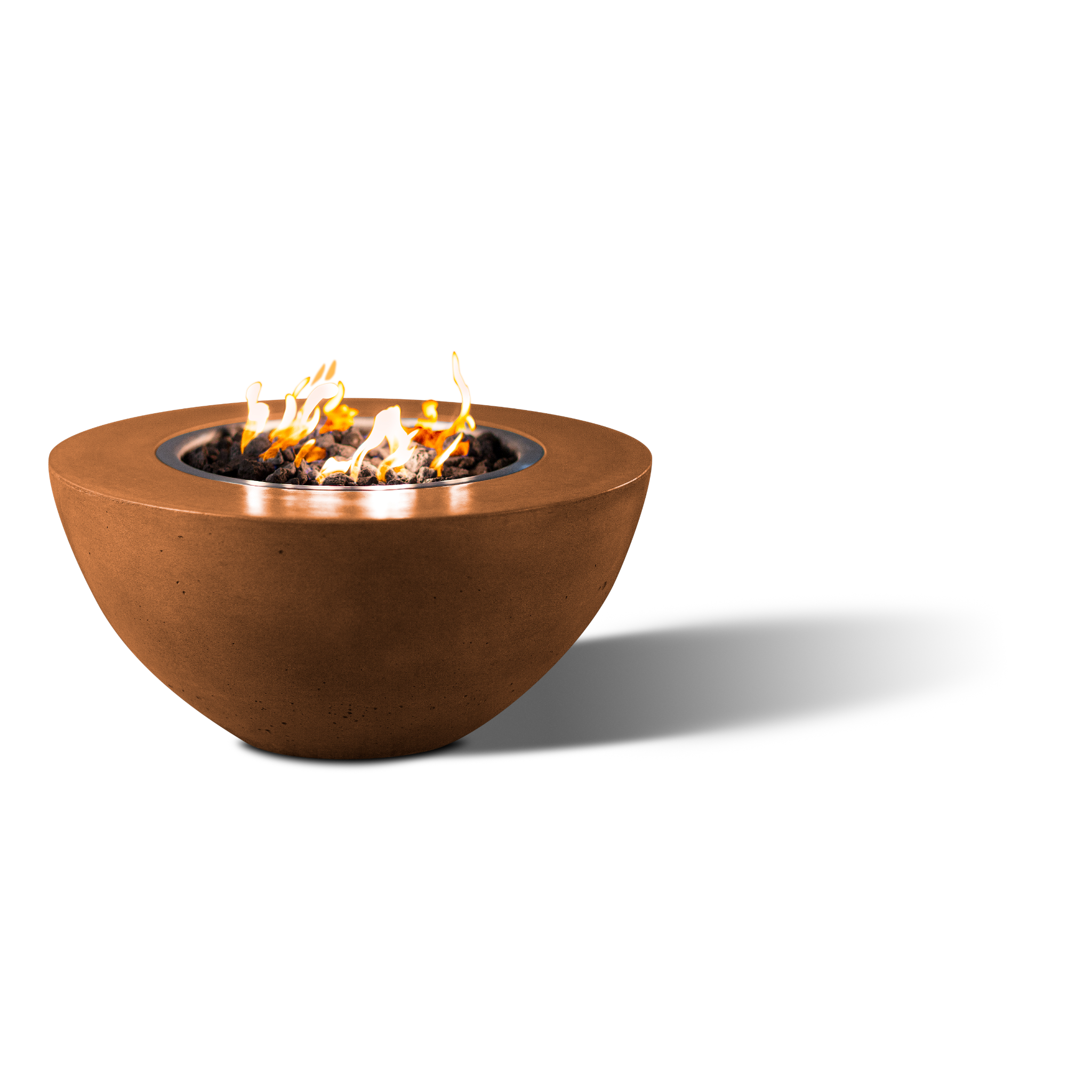 Slick Rock Oasis Round Fire Bowl - Match-Lit