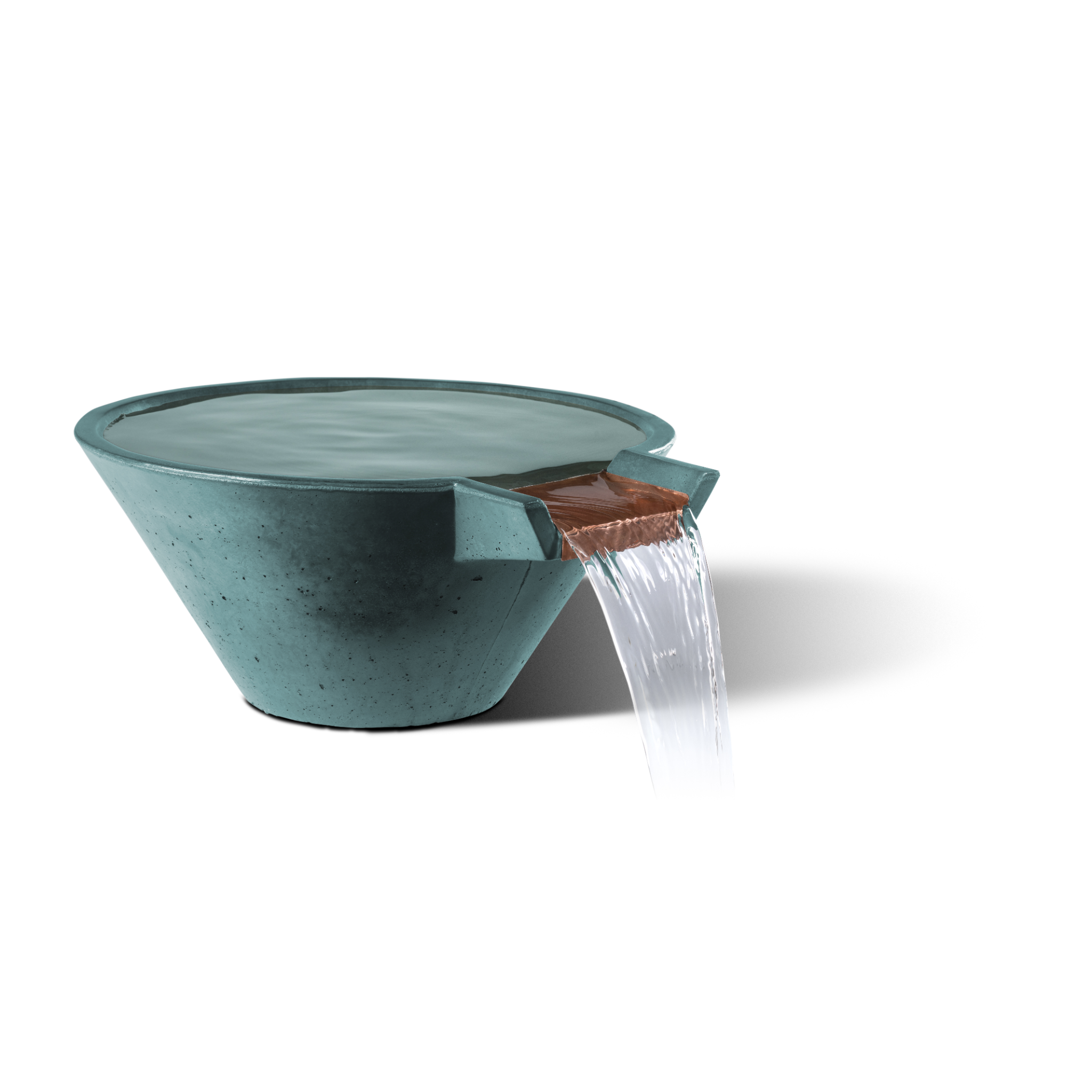 Slick Rock Cascade Conical Water Bowl - Stainless Steel Spillway