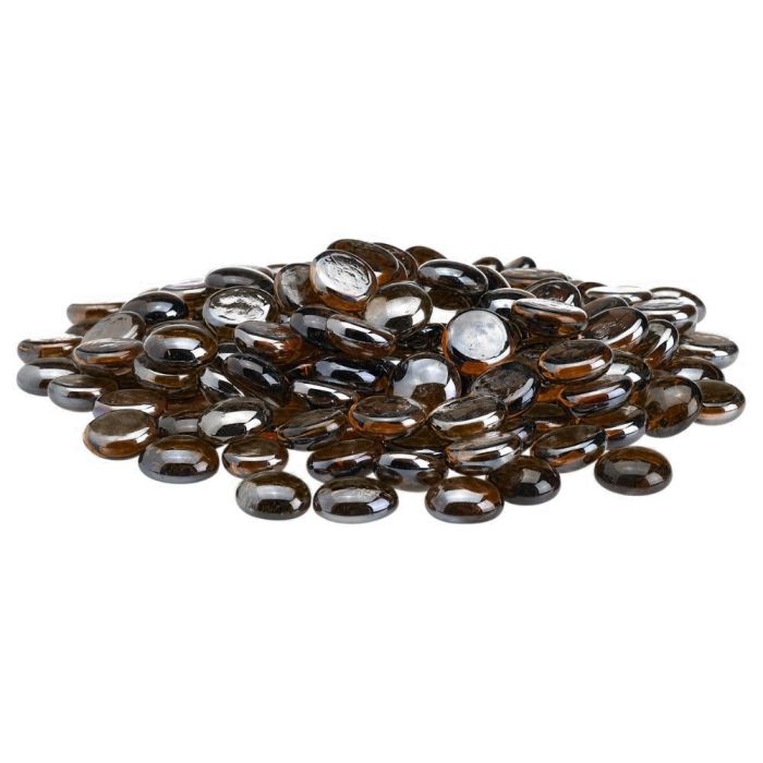 American Fire Glass Root Beer Luster Fire Beads 10 Pound Bag