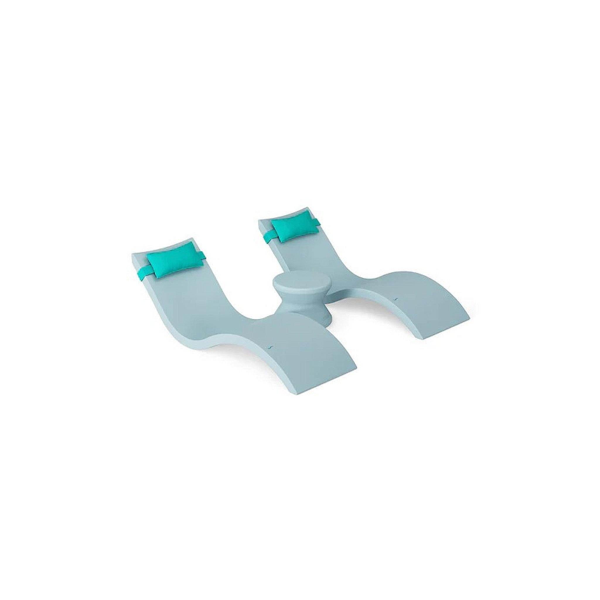 Signature Chaise Headrest Pillow and Side Table In-Pool Set