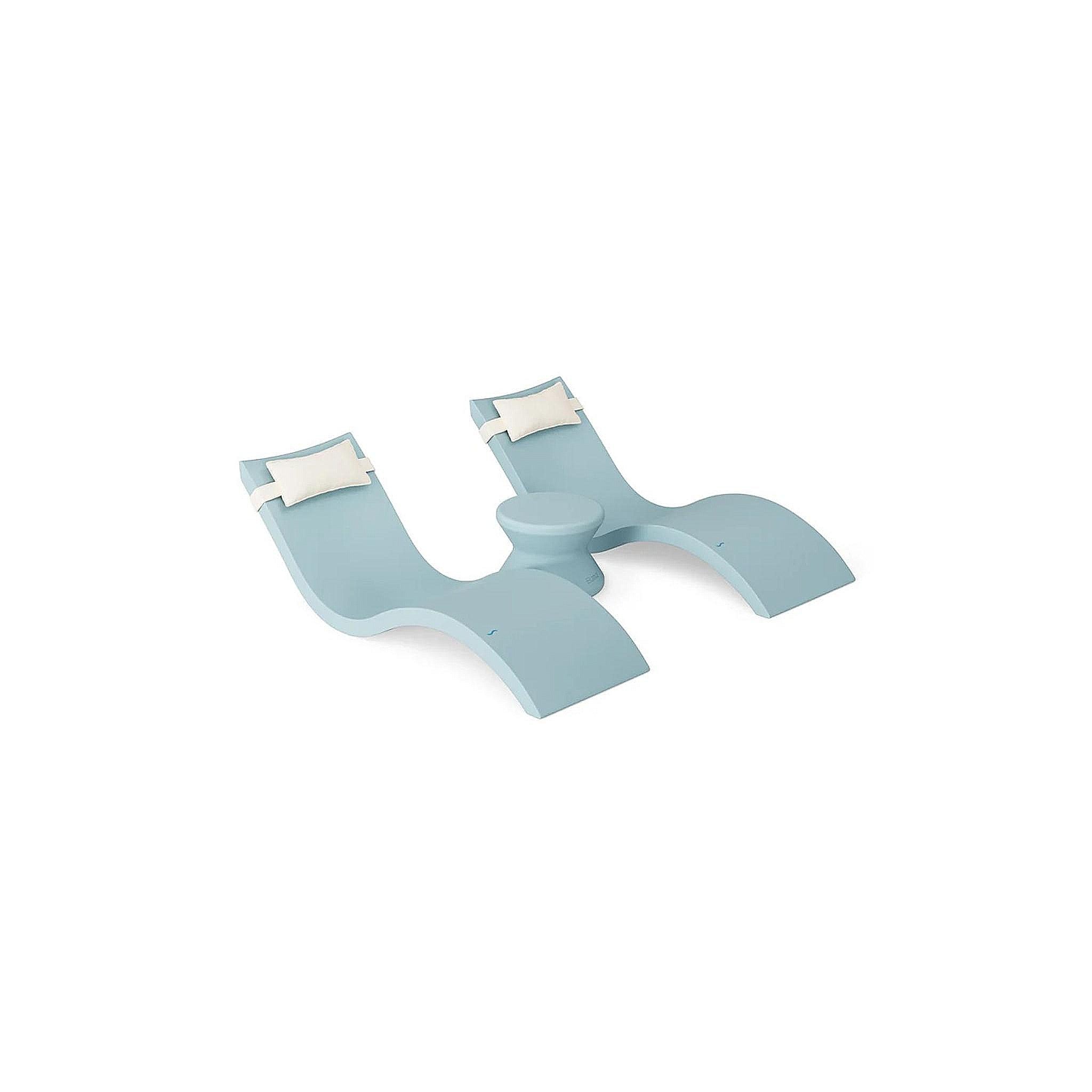 Signature Chaise Headrest Pillow and Side Table In-Pool Set