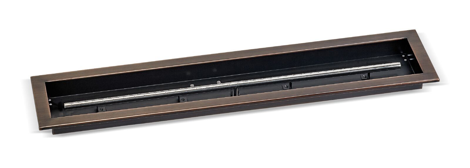 American Fire Products Linear Channel Oil Rubbed Bronze Drop-In Fire Pit Pan - Spark Ignition Kits